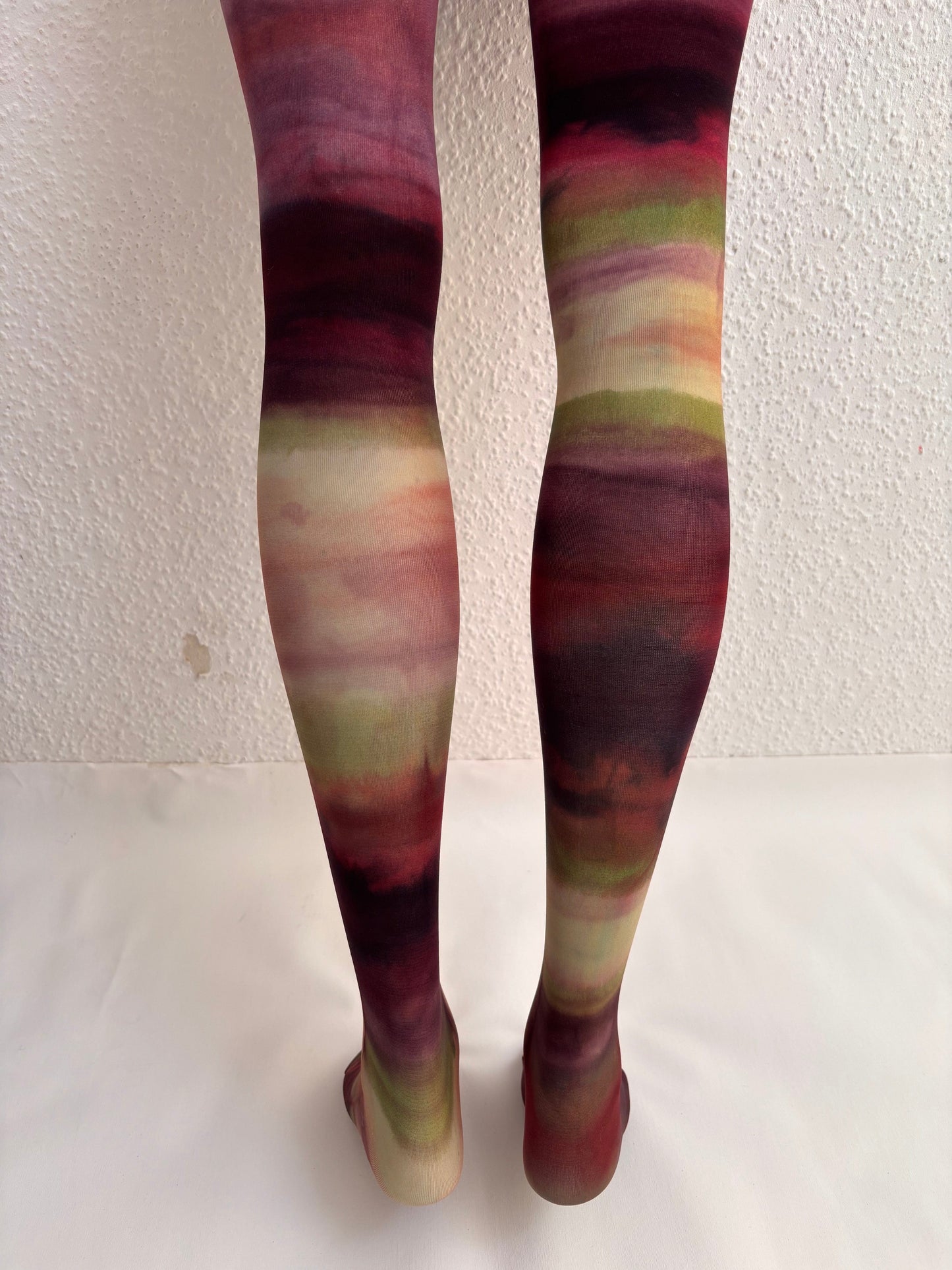 Border Green line tights-Stau Heidemarie-APOC STORE