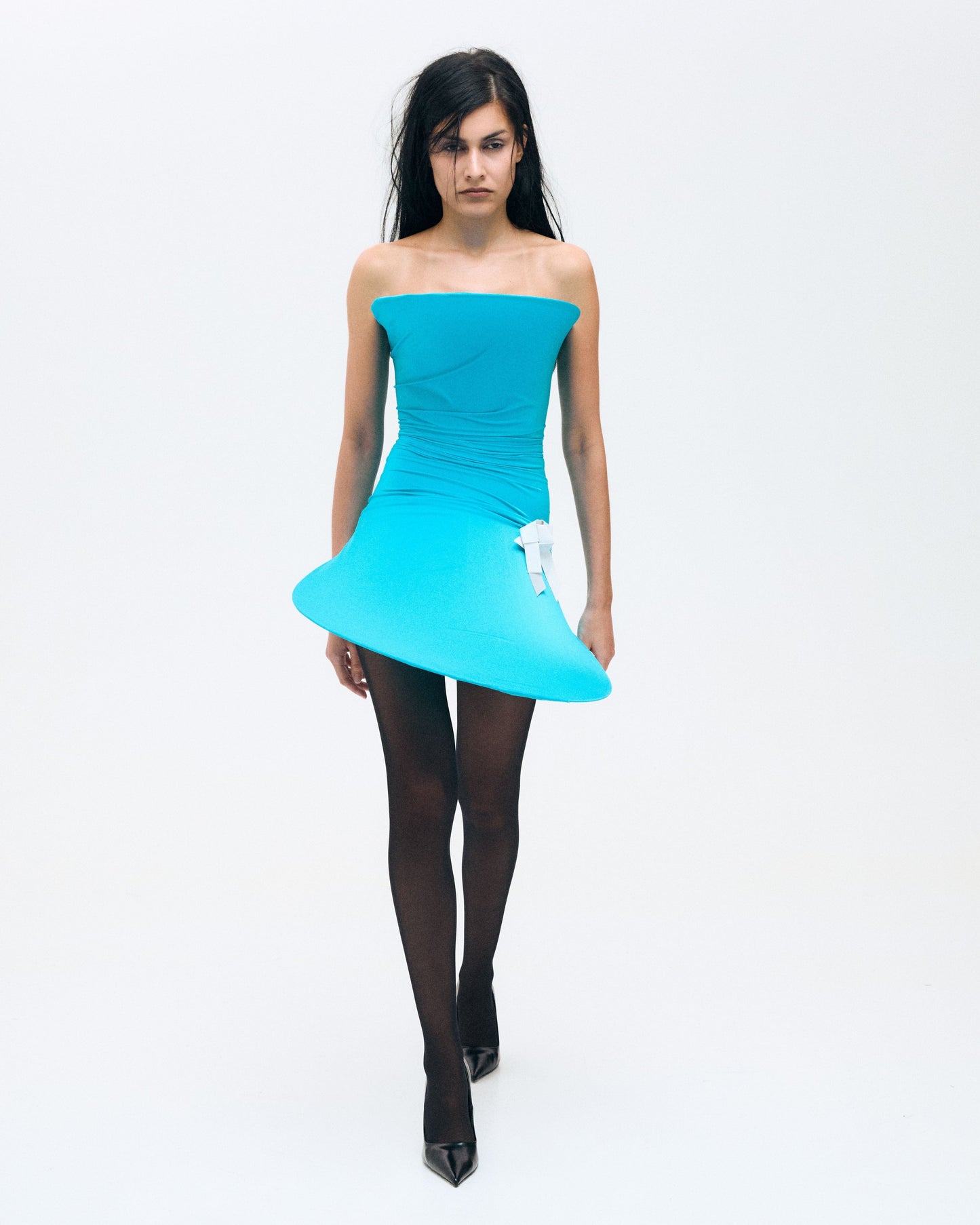 Crumple Brooch Blue-Onrushw23fh-APOC STORE