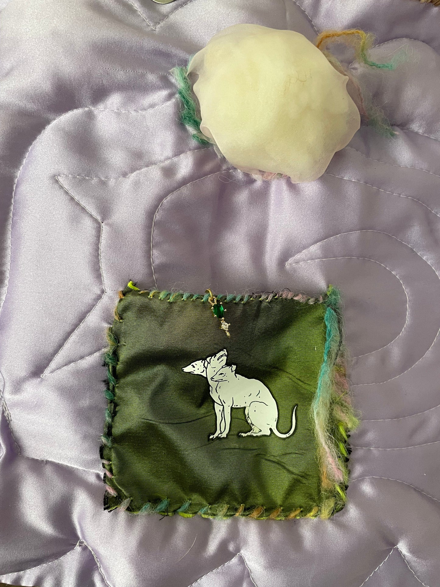 lilac cloud silk bag-Snake Divine-APOC STORE
