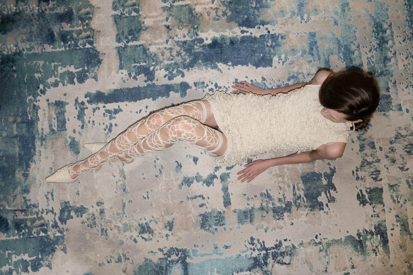 Crochet Floral Stockings-Nastyamasha-APOC STORE