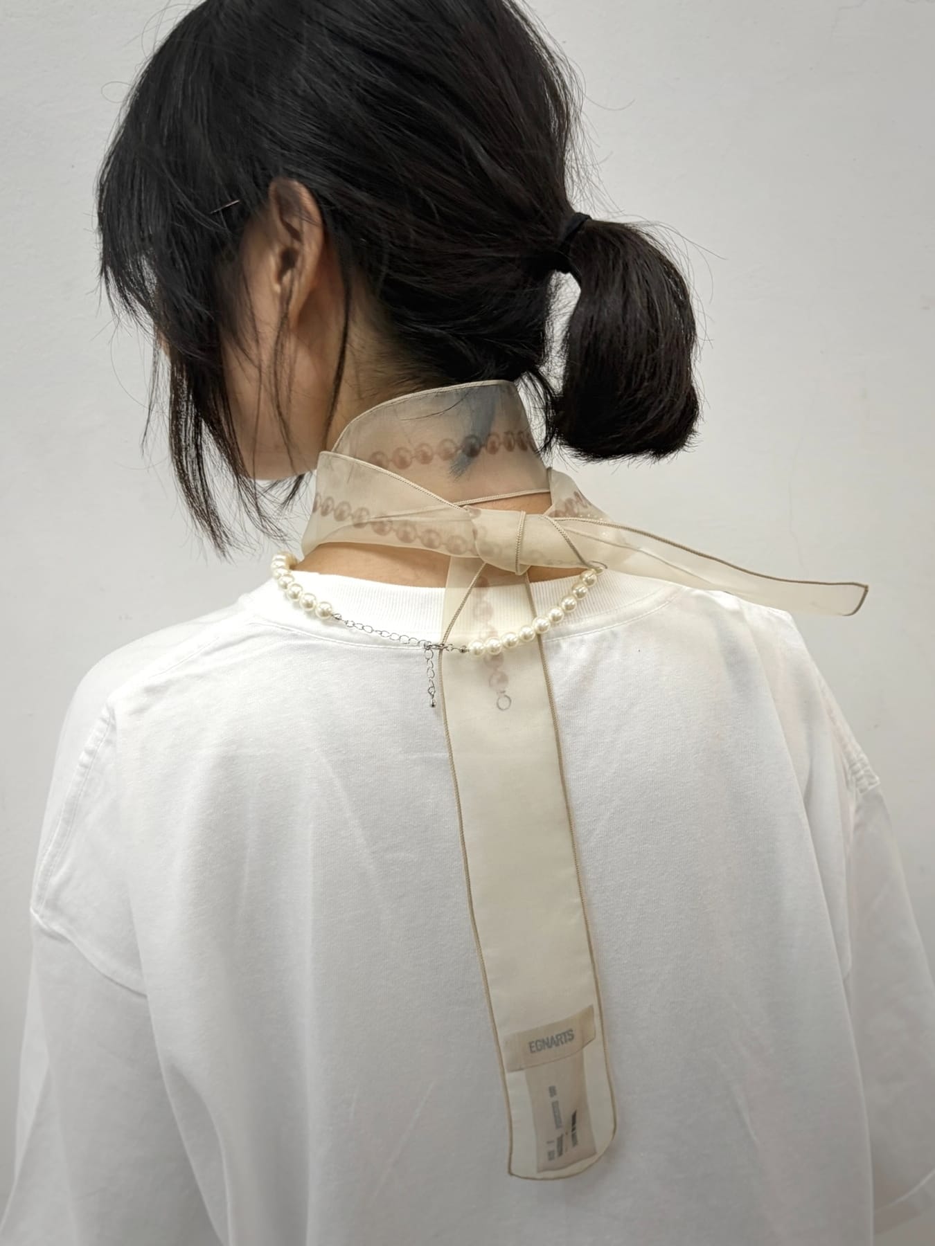Organza Pearl Necklace-EGNARTS-APOC STORE