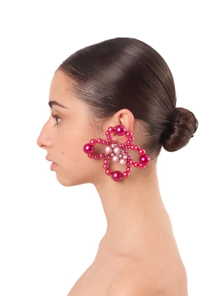 Candy Earrings - Burgundy / Reflective Pink-1CONCEPT-APOC STORE