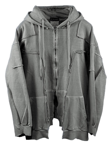 Surgery Remake over pigment hood jacket grey – APOC STORE