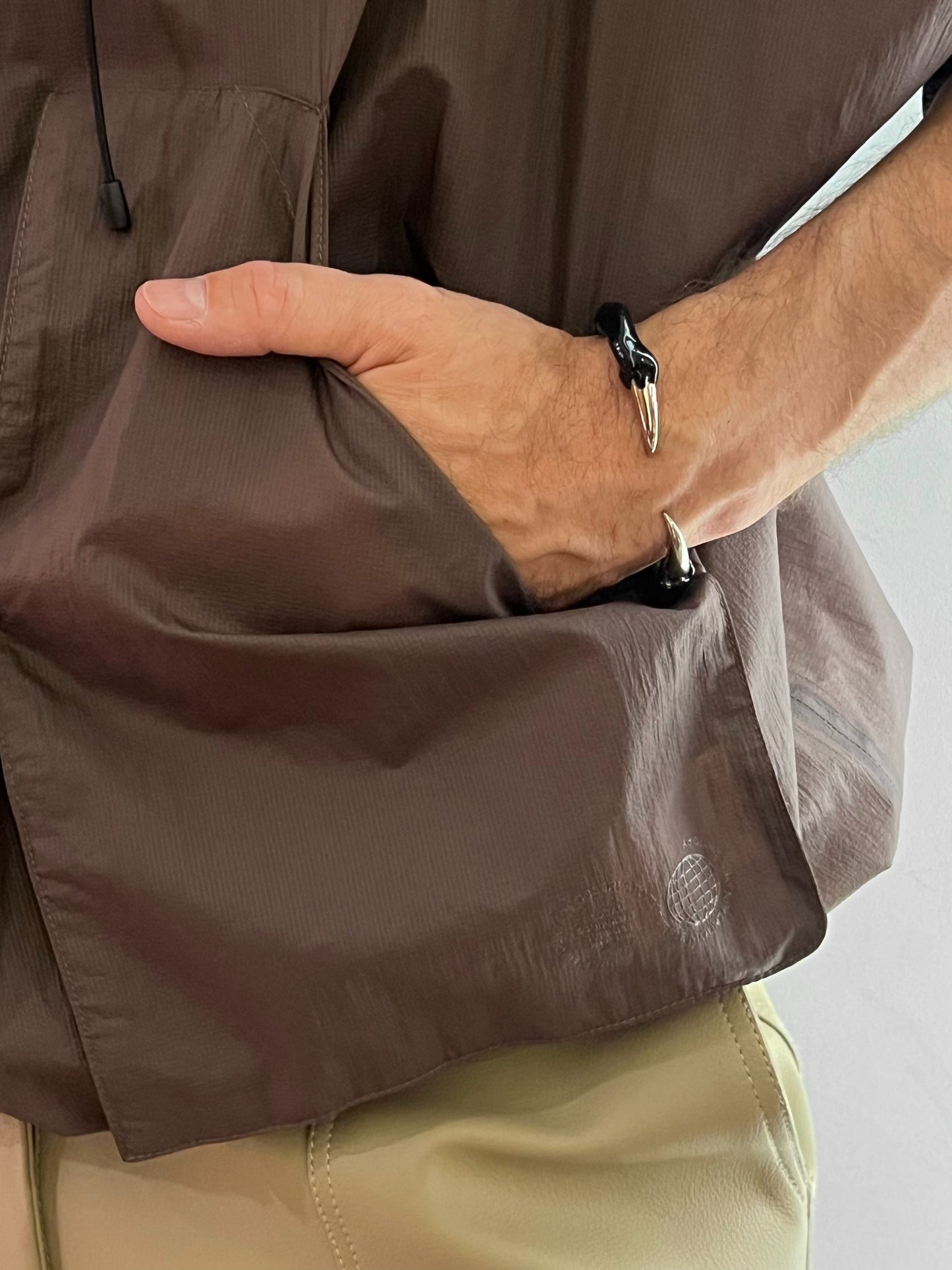 Black bracelet with spikes-CASPER DIY-APOC STORE