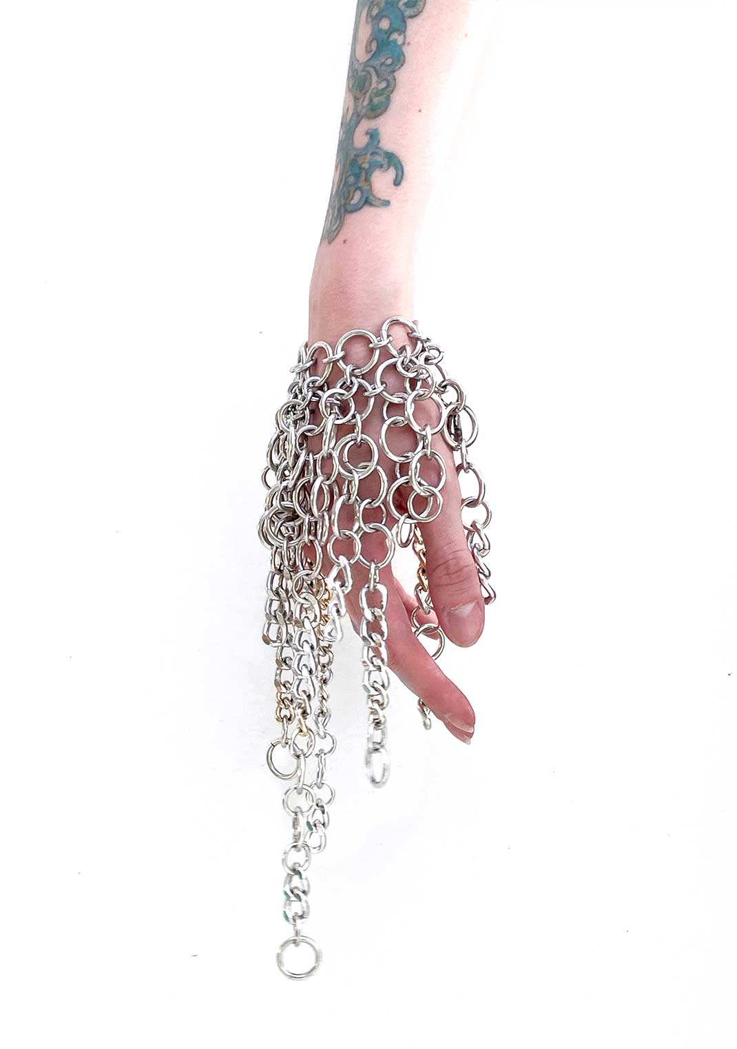 GOLD + SILVER Fringe Bracelet-JALACONDA-APOC STORE