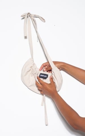 Ivory Croissant Bag-Nadine Mos-APOC STORE