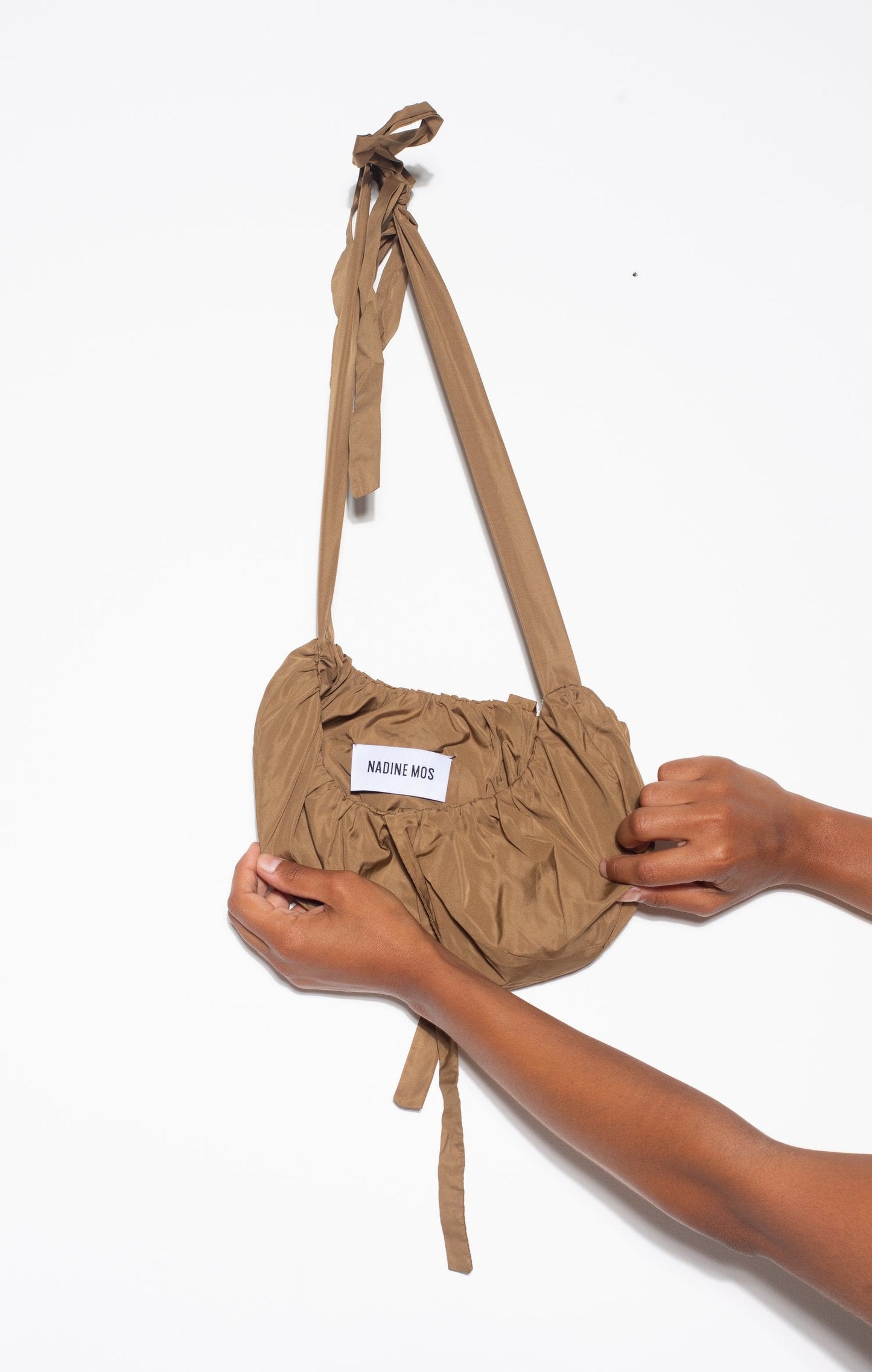 Bronze Croissant Bag-Nadine Mos-APOC STORE