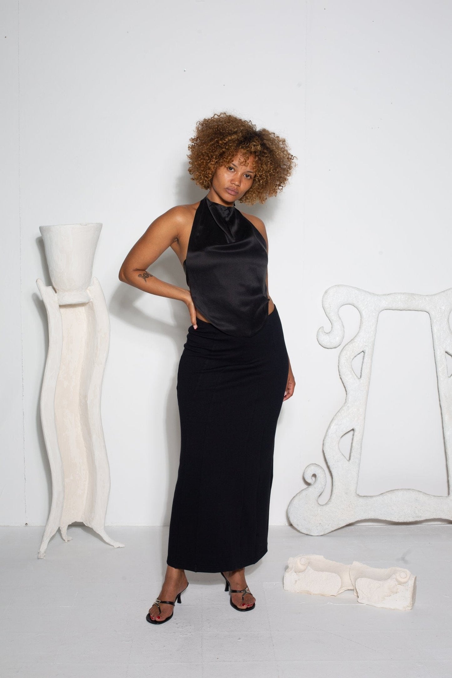 Ebony Bib Shirt-Nadine Mos-APOC STORE