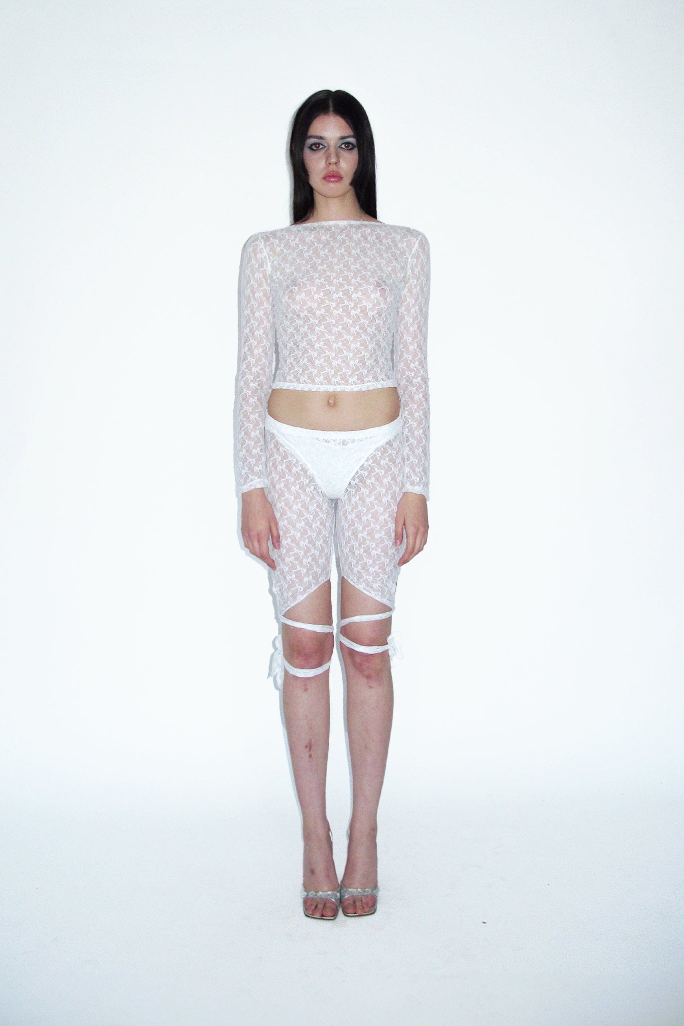 bow lace longsleeve-Clara Colette Miramon-APOC STORE