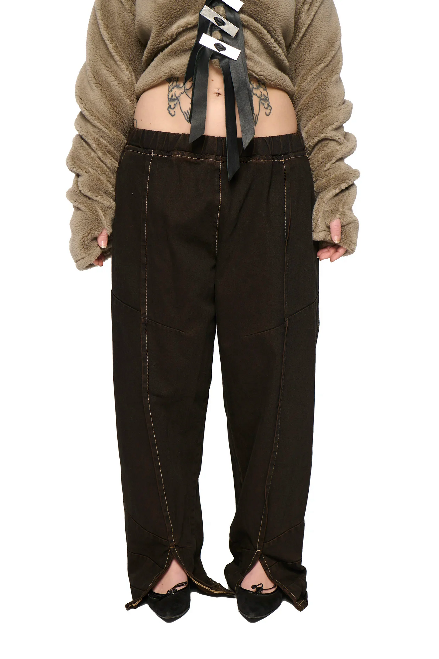 Baggy Spider Denim - Overdye Brown-Karlaidlaw-APOC STORE