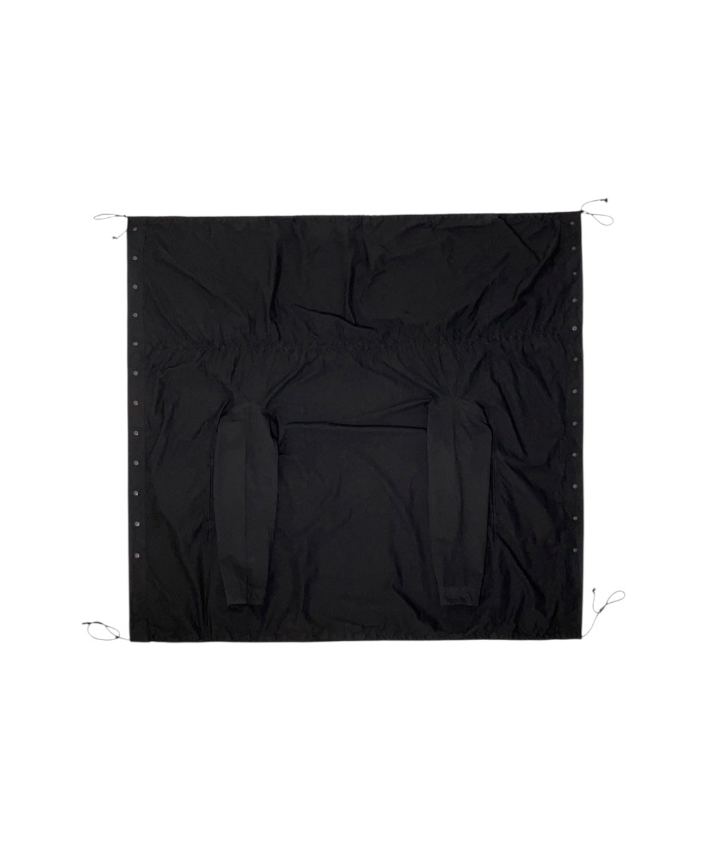 FLAT ADJUSTABLE STRING COAT BLACK-EGNARTS-APOC STORE