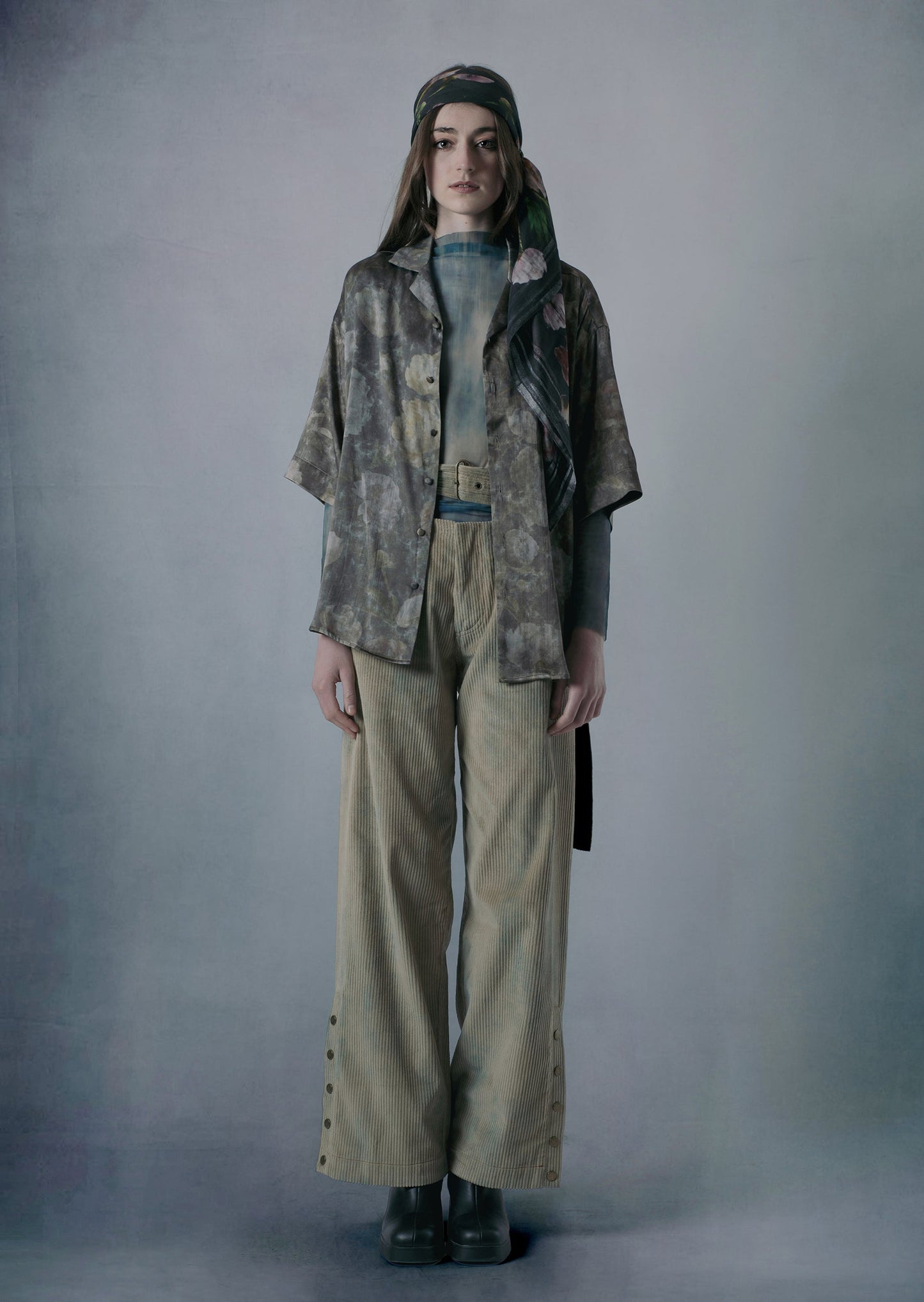 "VINTAGE FLORAL" SILK HAWAIIAN SHIRT-KAWAkEY-APOC STORE