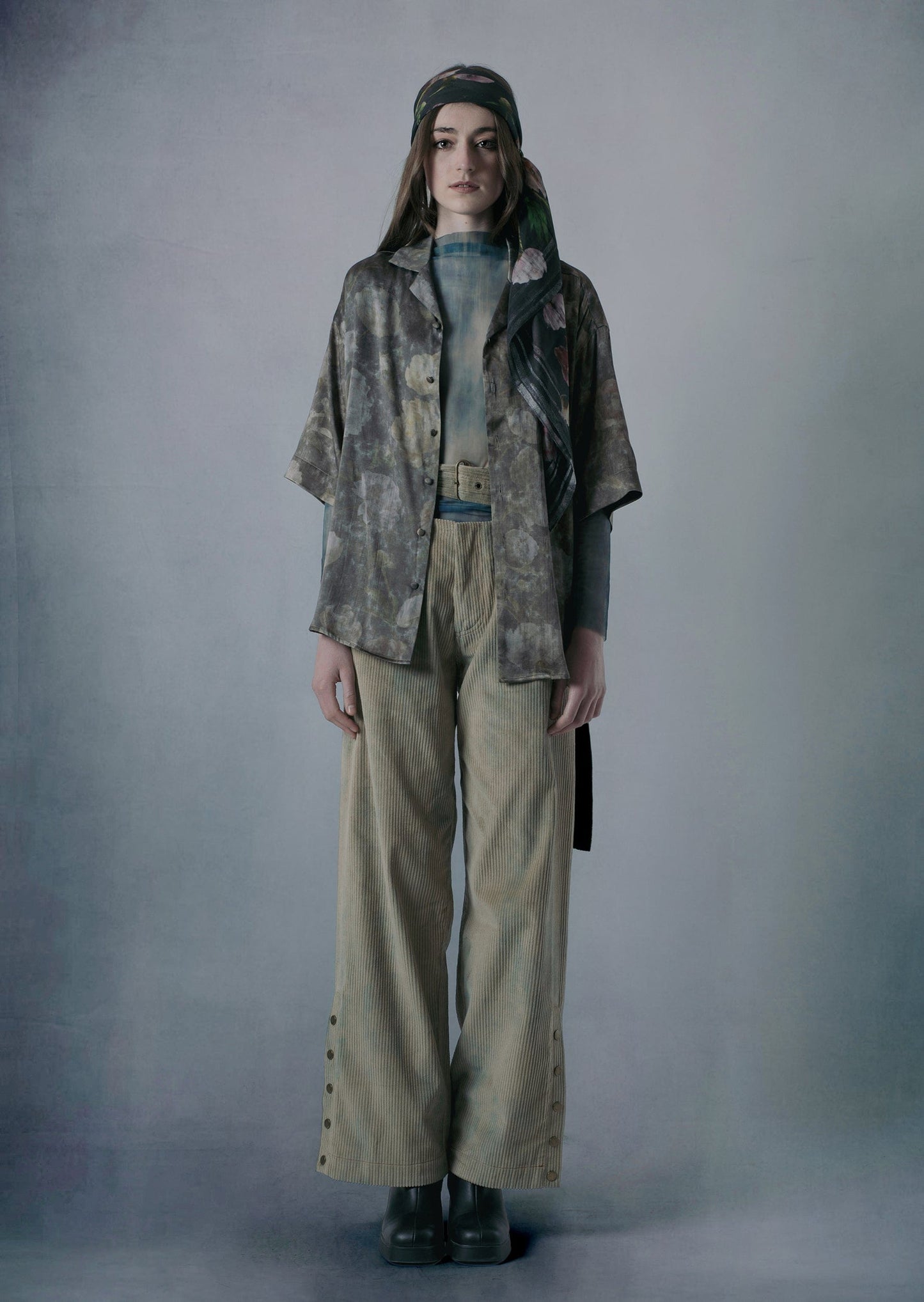 "VINTAGE FLORAL" SILK HAWAIIAN SHIRT-KAWAkEY-APOC STORE