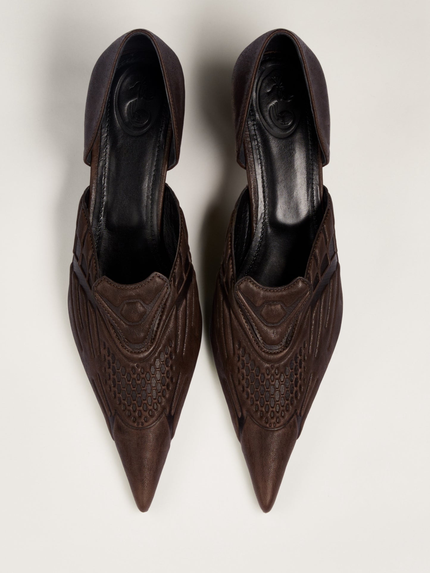 VCRN D'ORSAY PUMPS BROWN-Invasive Modification-APOC STORE