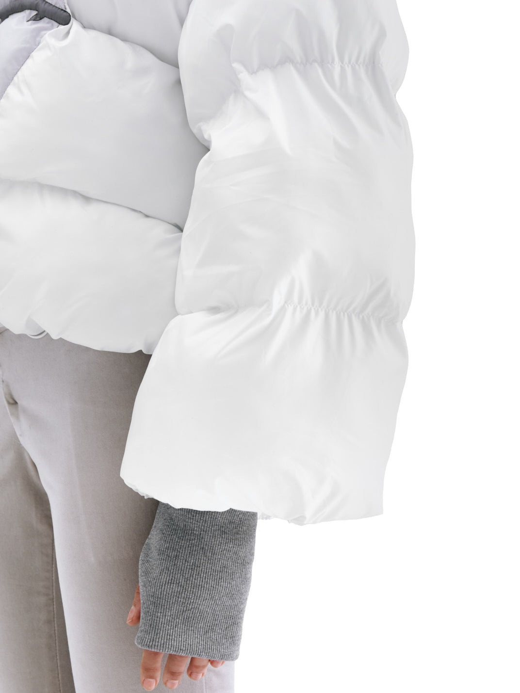 FLAMING HEART PUFFER - WHITE-Clara Colette Miramon-APOC STORE