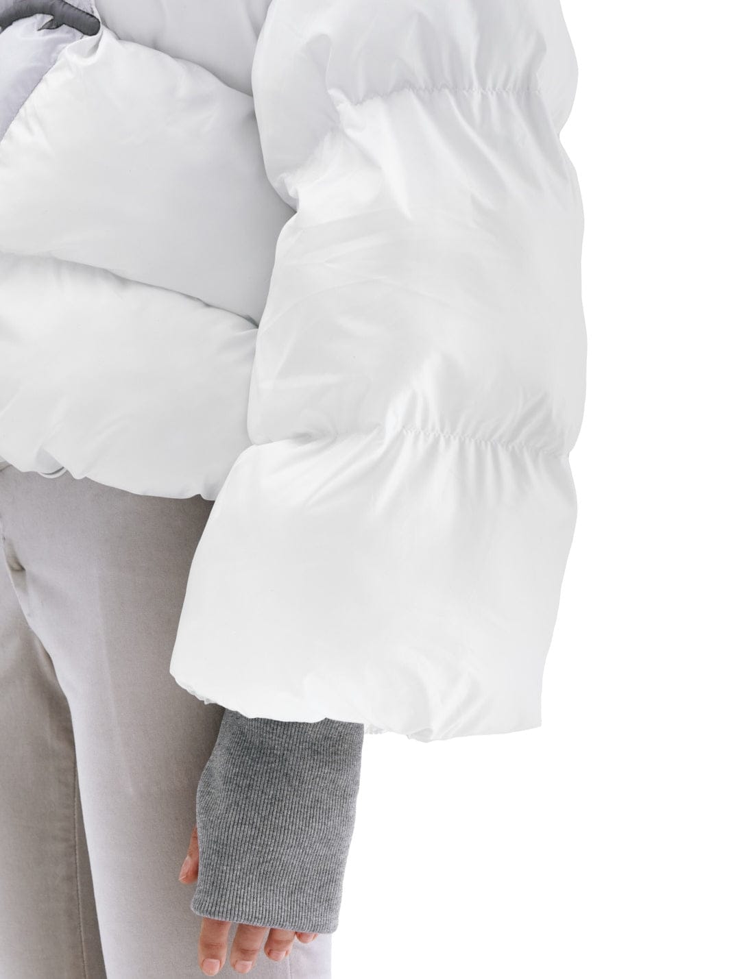 FLAMING HEART PUFFER - WHITE-Clara Colette Miramon-APOC STORE