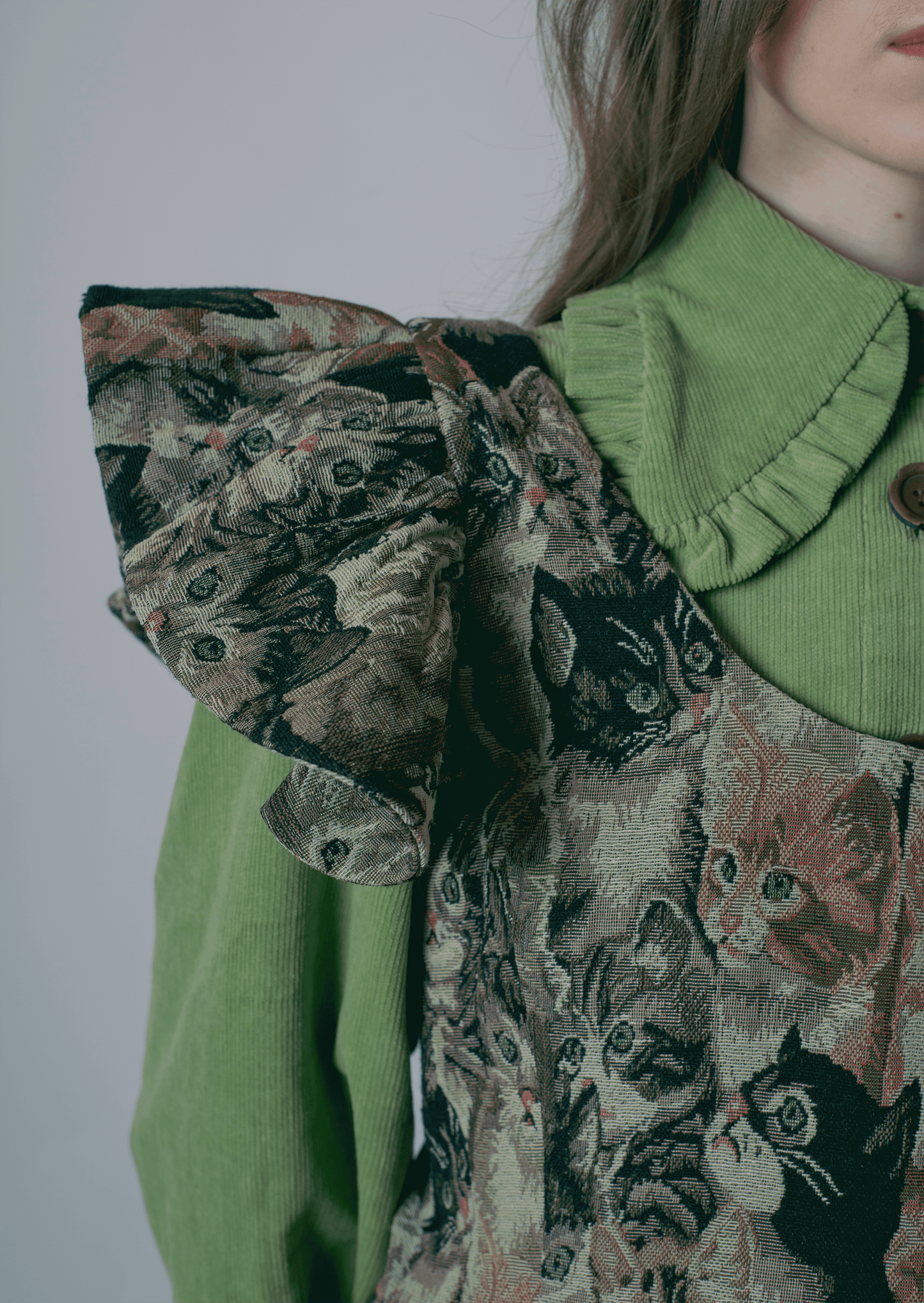 "VINTAGE CATS" PÄIVI DRESS-KAWAkEY-APOC STORE