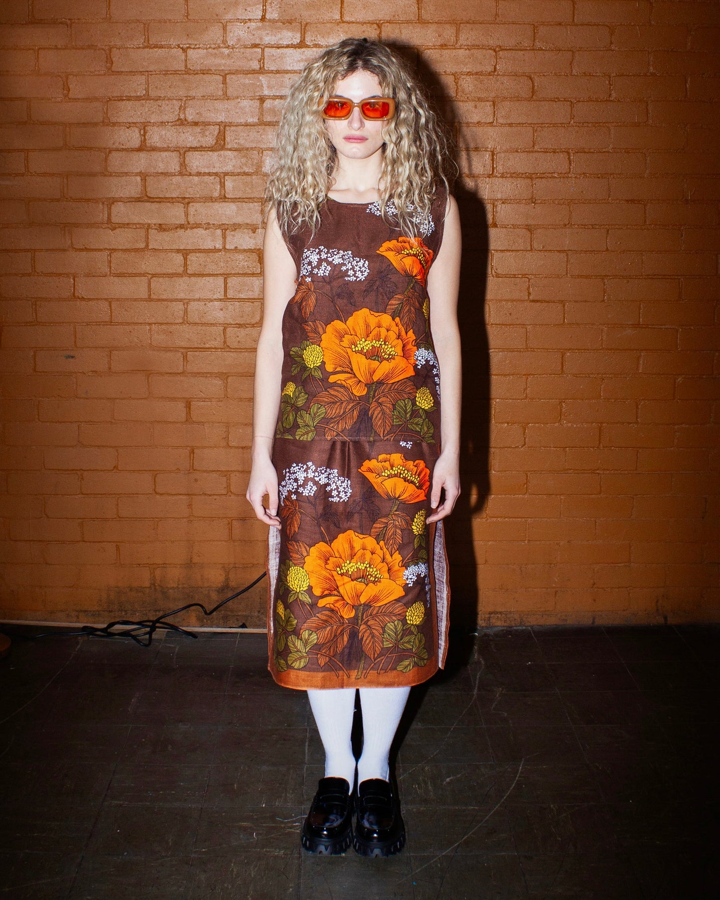 ORANGE POPPY TEA TOWEL VEST-Adam Jones-APOC STORE