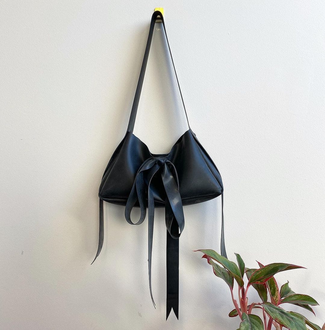 Latex Bow Bag Black-Soft Skin Latex-APOC STORE