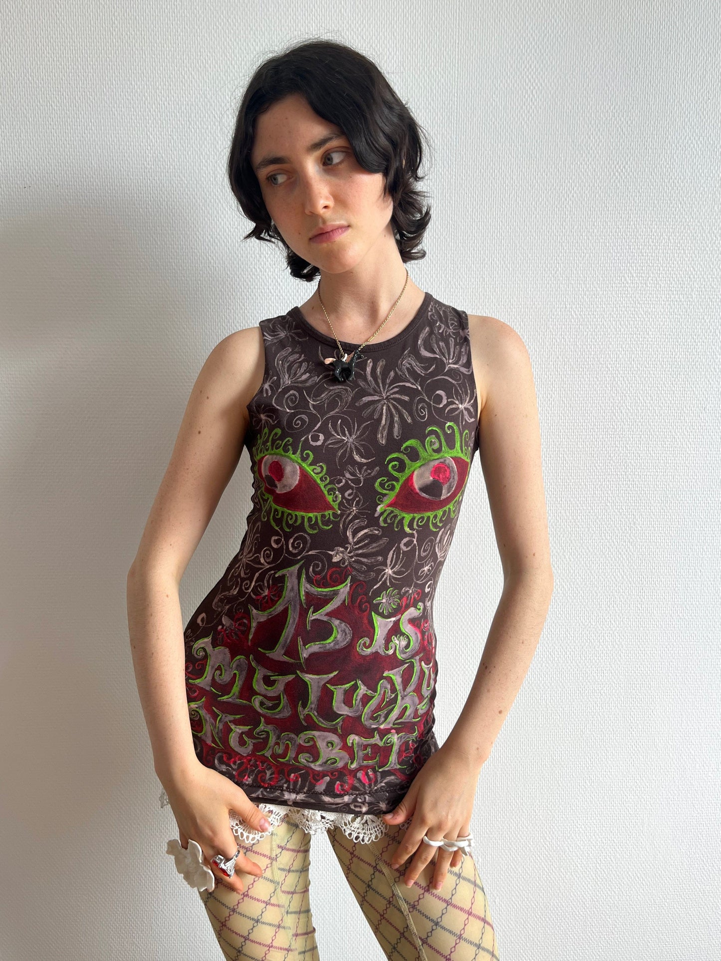 1 OF 1 13 IS MY LUCKY NUMBER TANK TOP-Anna Castellano-APOC STORE