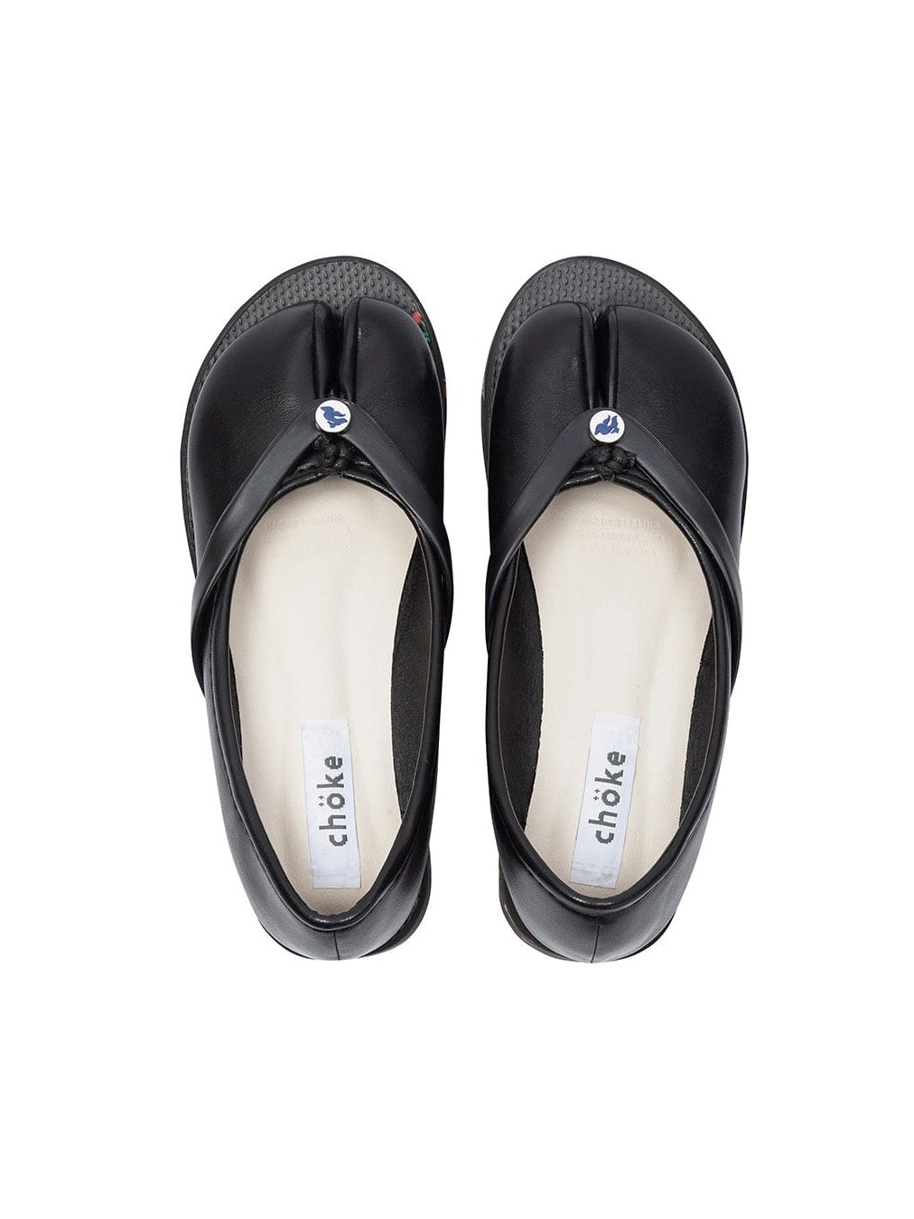 chöke Tabi Sandals in black-Chöke-APOC STORE