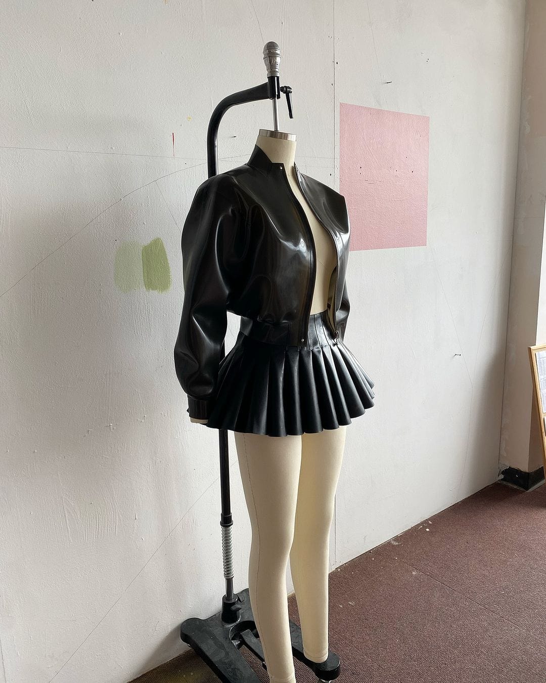 Soft Skin Bomber Translucent Black-Soft Skin Latex-APOC STORE