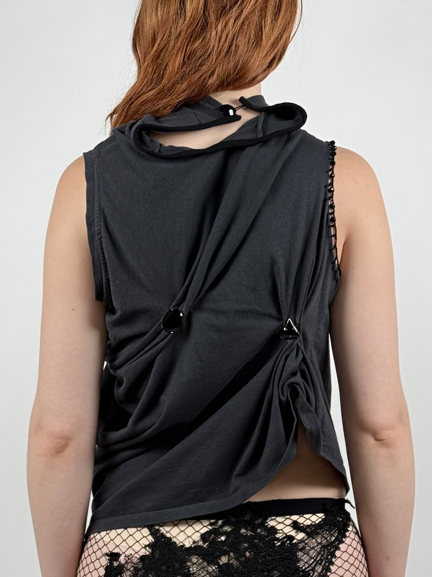 BAMBI DRAPED T-SHIRT-Lou de Bètoly-APOC STORE