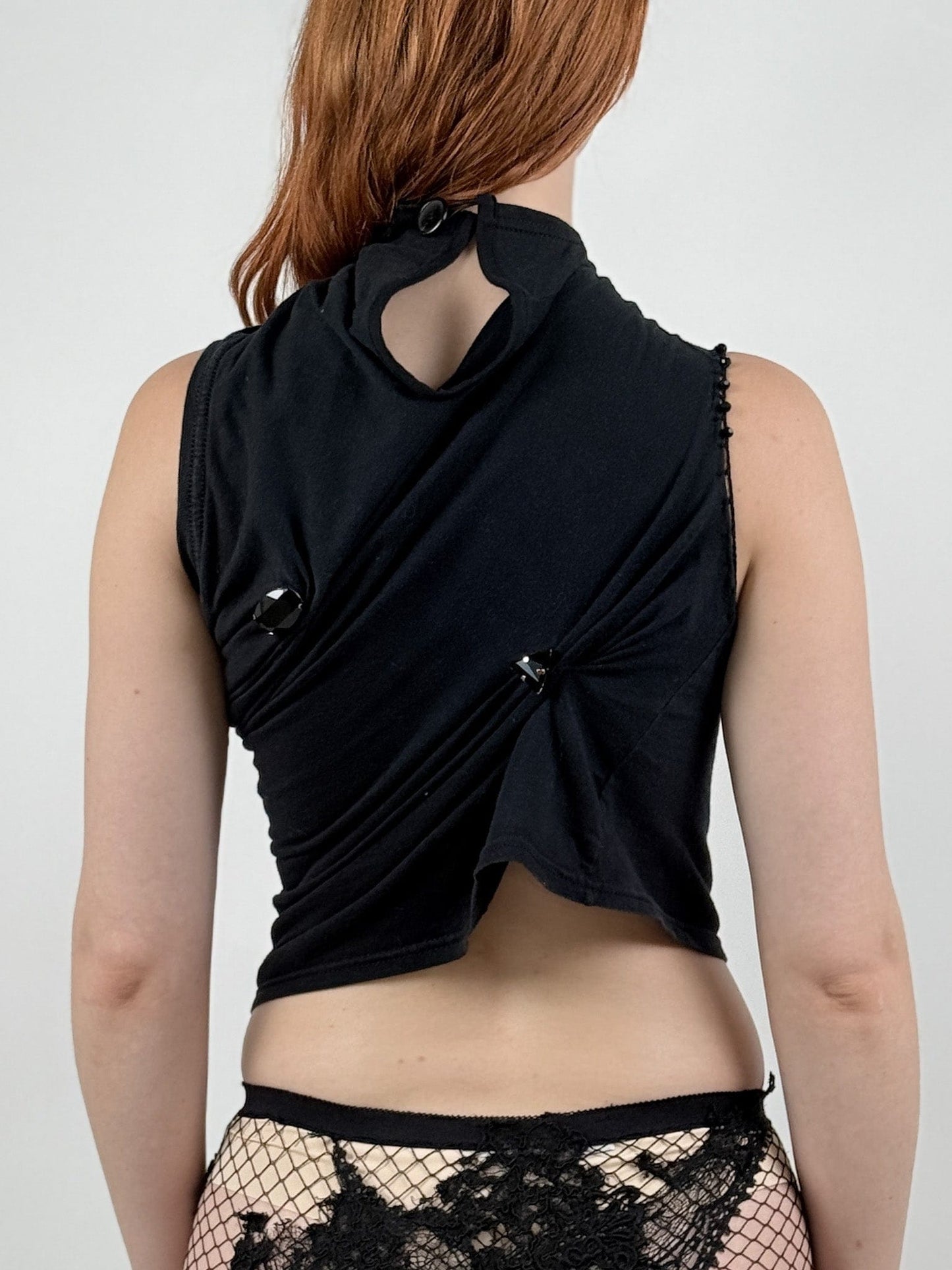 FIGURINE DRAPED T-SHIRT-Lou de Bètoly-APOC STORE
