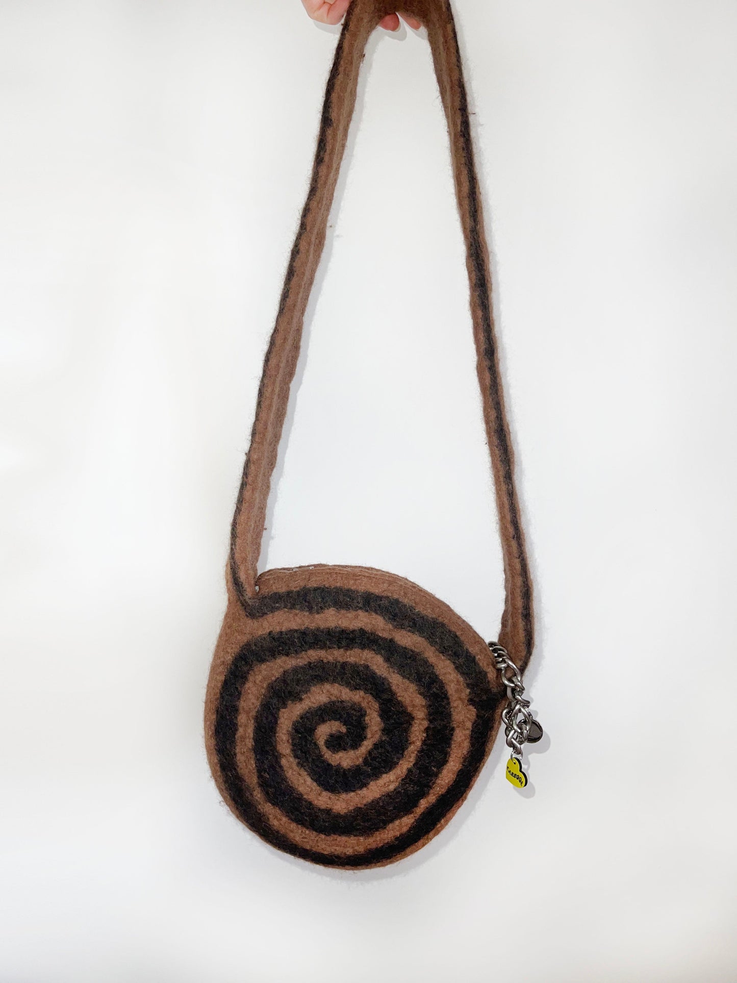 1 of 1 Crossbody Swirl Bag - Choc / Black-Carboot-APOC STORE