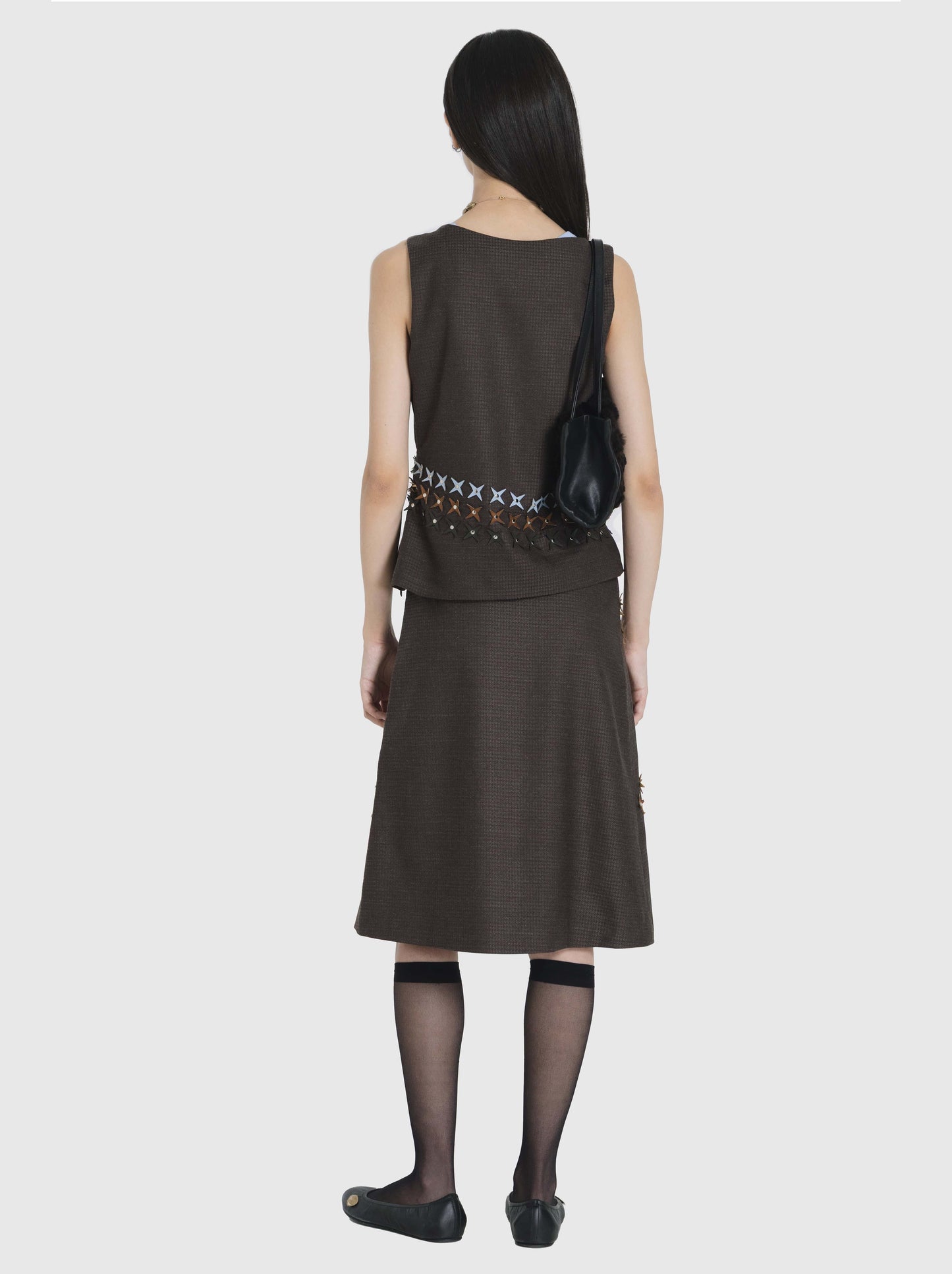 Top with Stars Brown-Nensi Avetisian-APOC STORE