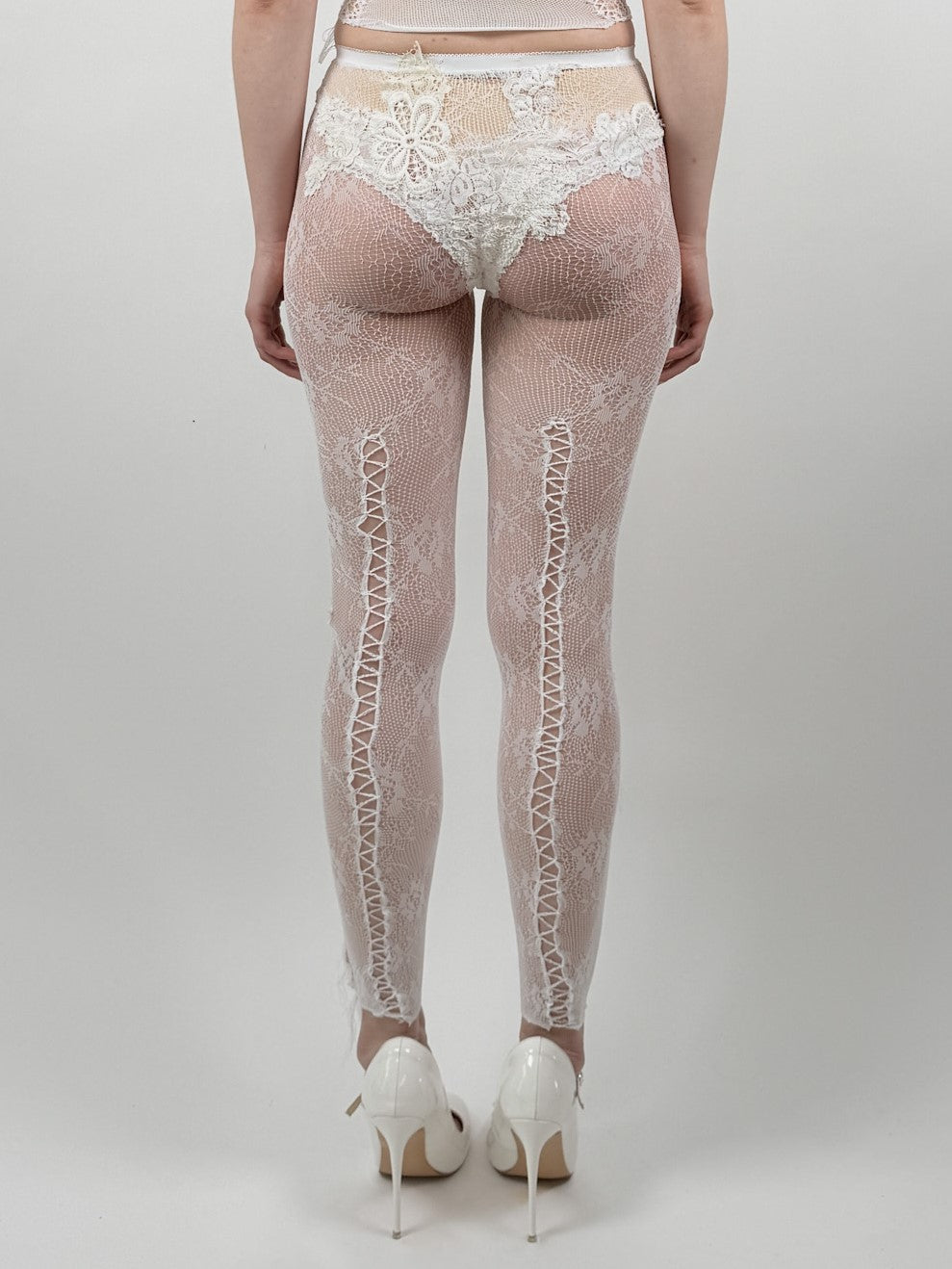 LACE LEGGINGS PINK-Lou de Bètoly-APOC STORE