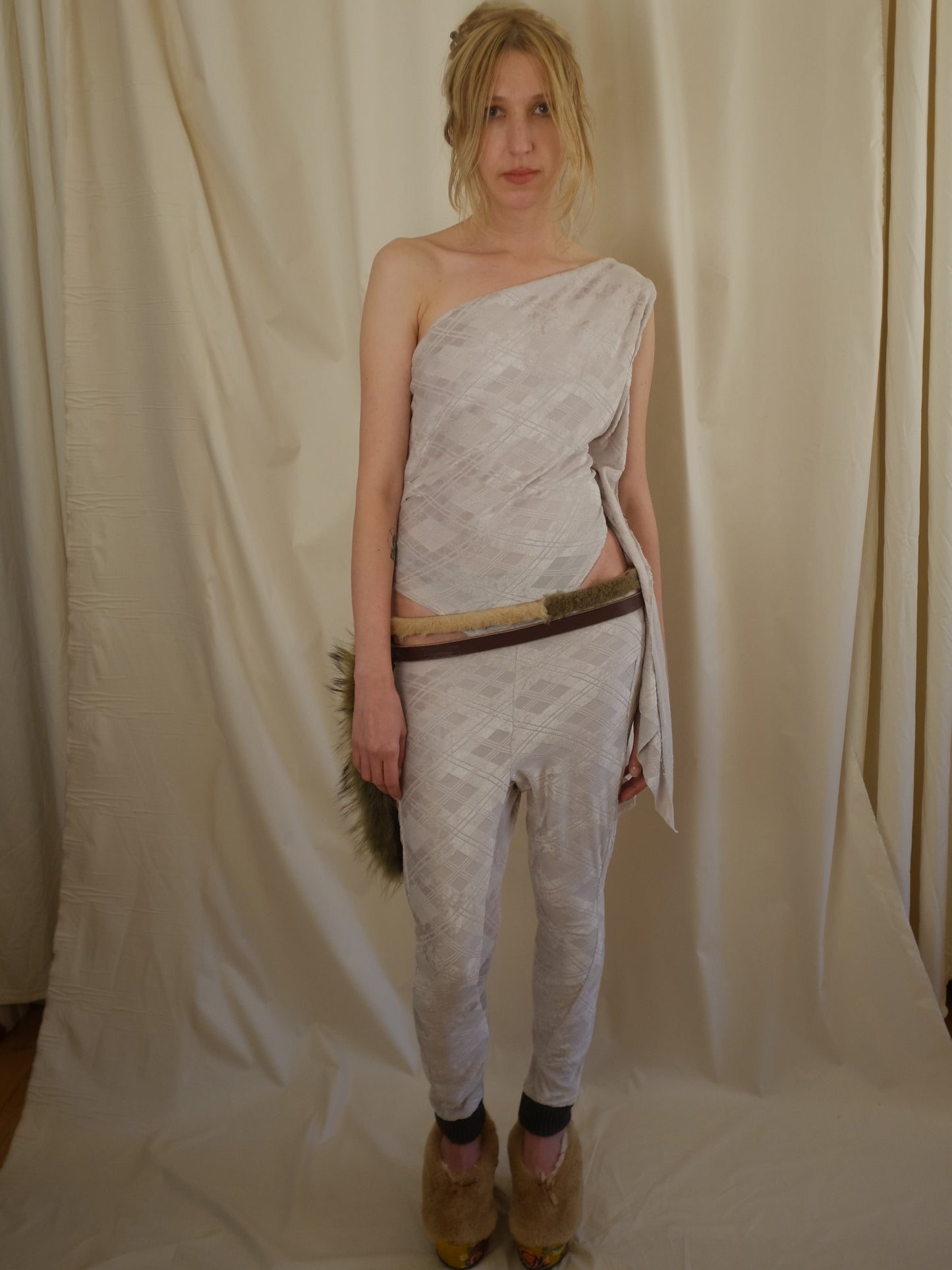 Contrast Cuff Leggings-Polyhedron-APOC STORE