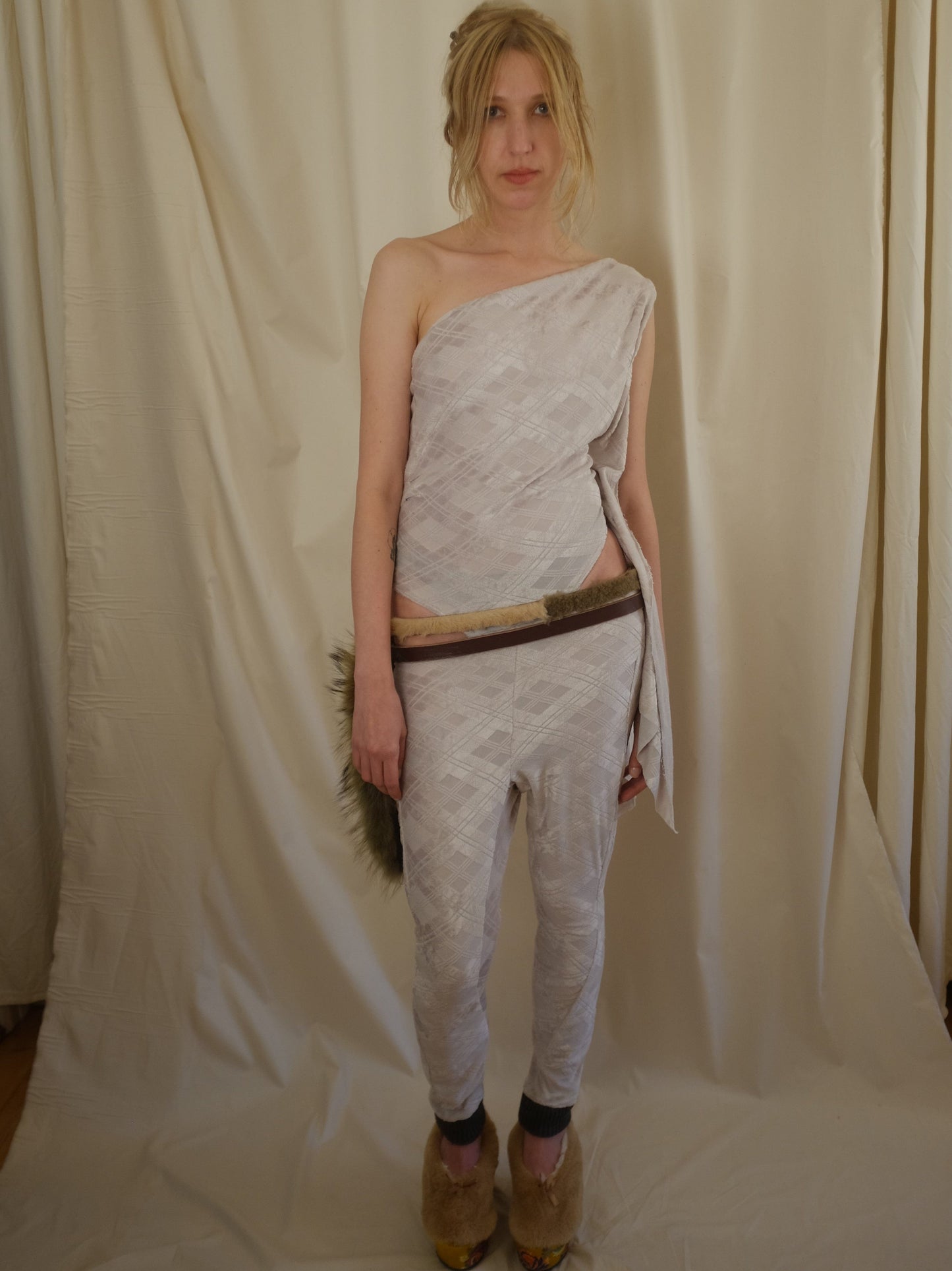 Contrast Cuff Leggings-Polyhedron-APOC STORE