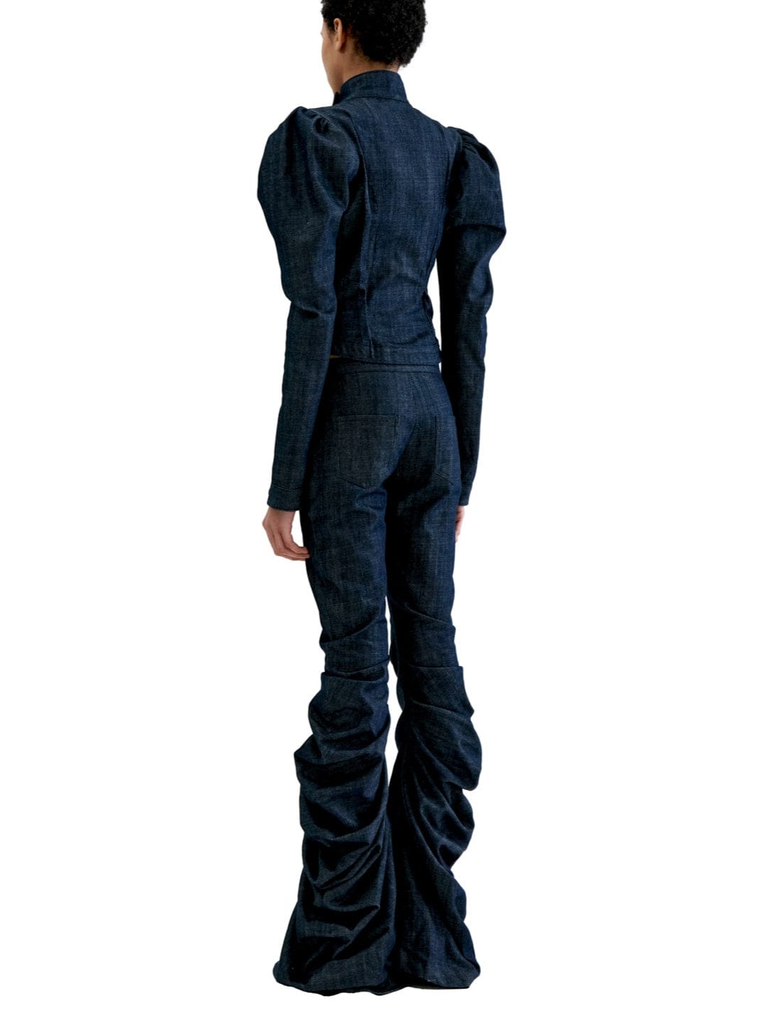 SPIRAL DENIM PANTS-Clara Colette Miramon-APOC STORE