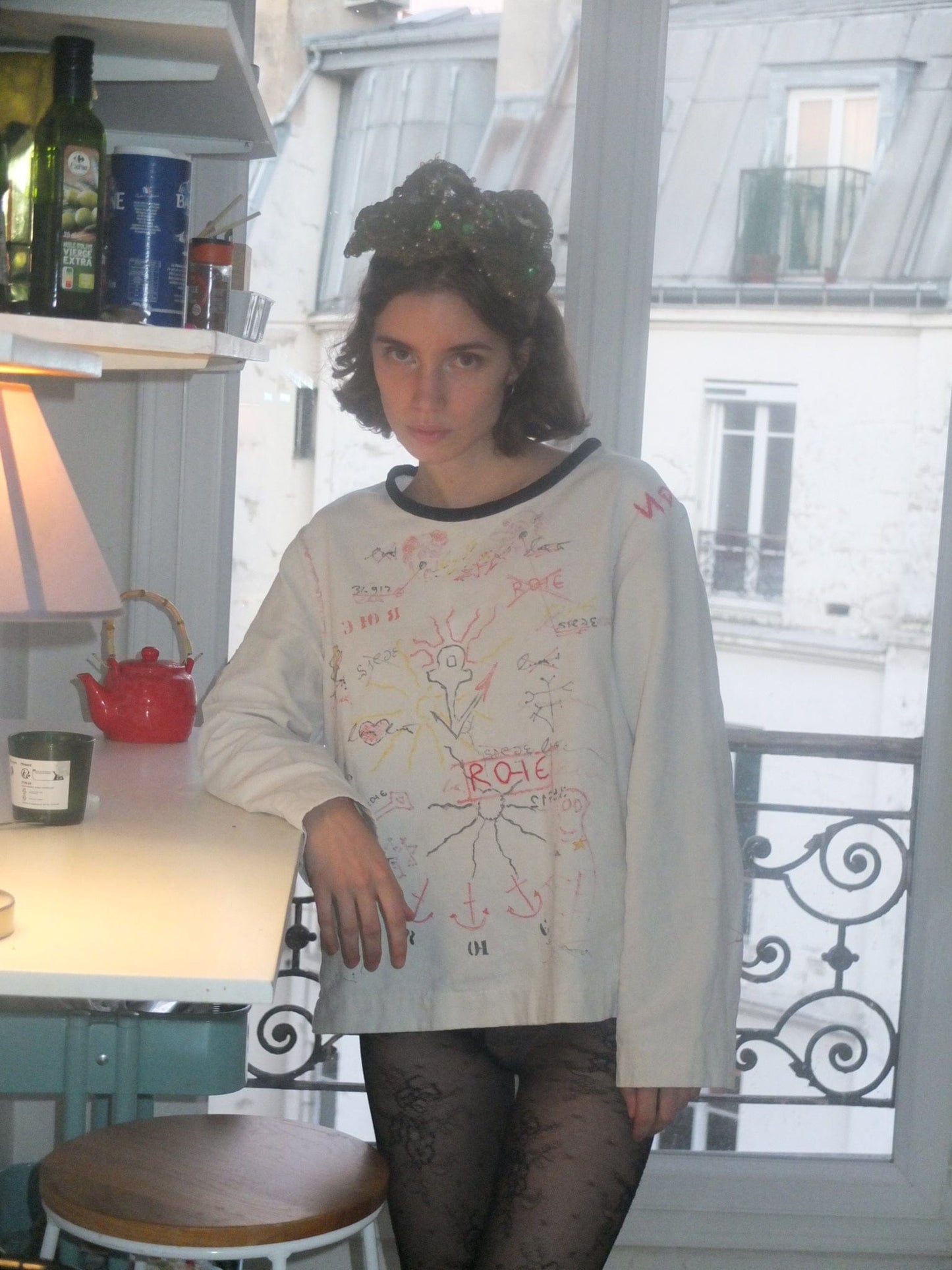 Canvas Long Sleeve Top-Polyhedron-APOC STORE