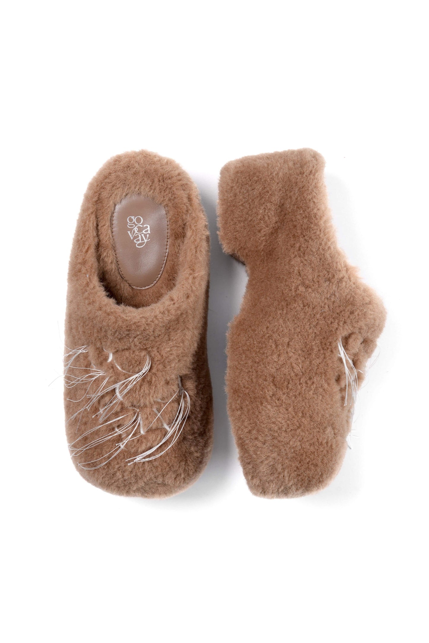 GO VACAY - Hedgehog Fluffy Slippers Brown-EMPTY BEHAVIOR-APOC STORE