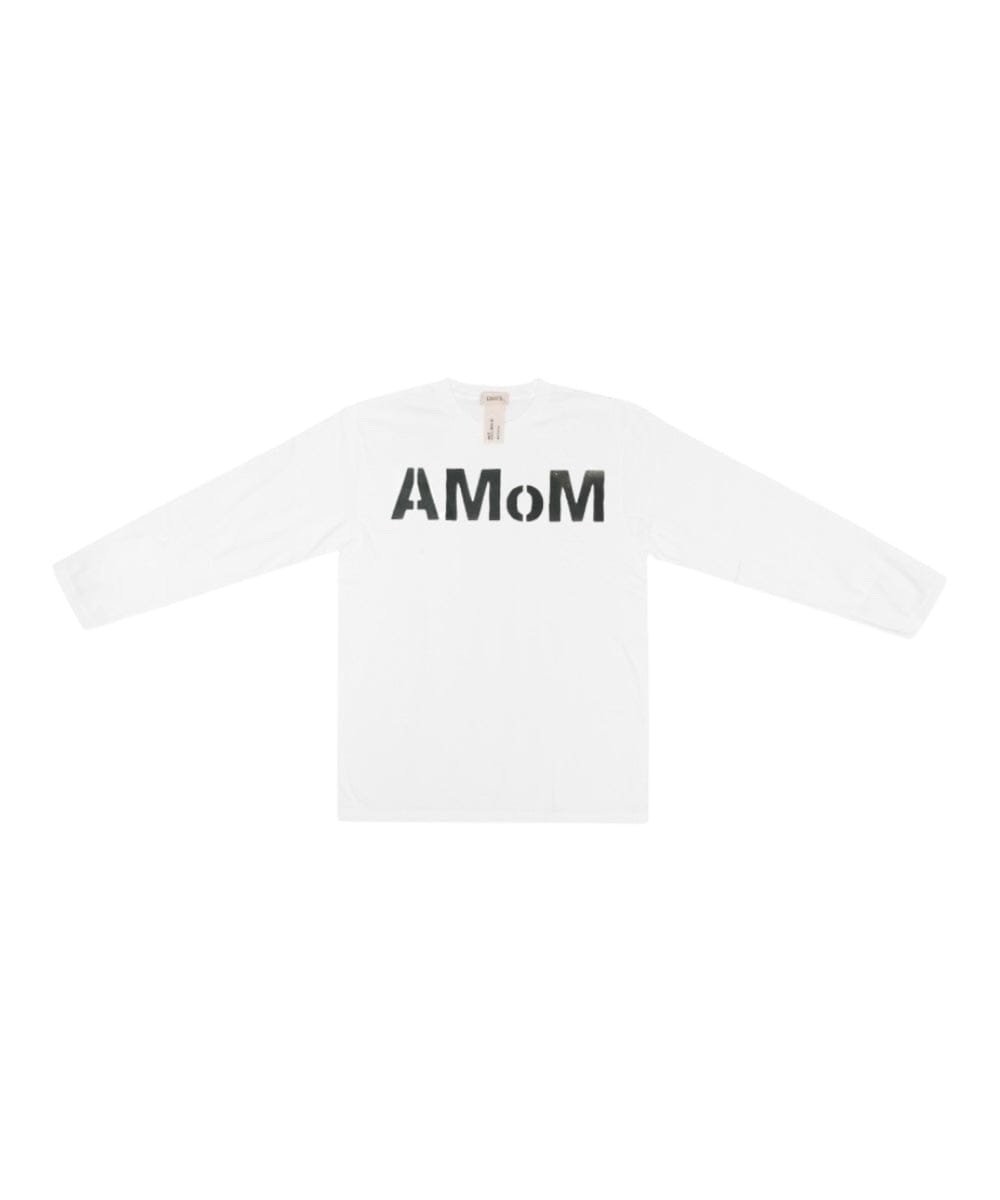 AMOM MEDIUM LOGO T-SHIRTS WHITE-EGNARTS-APOC STORE