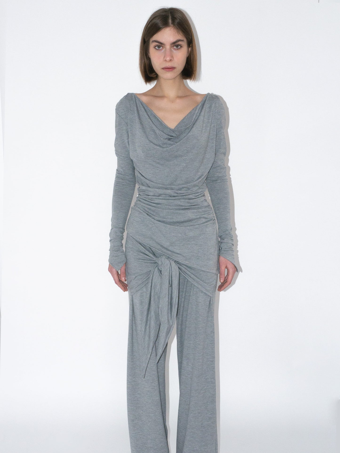 THE KNIGHT TOP light grey-Kenza Iatrides-APOC STORE
