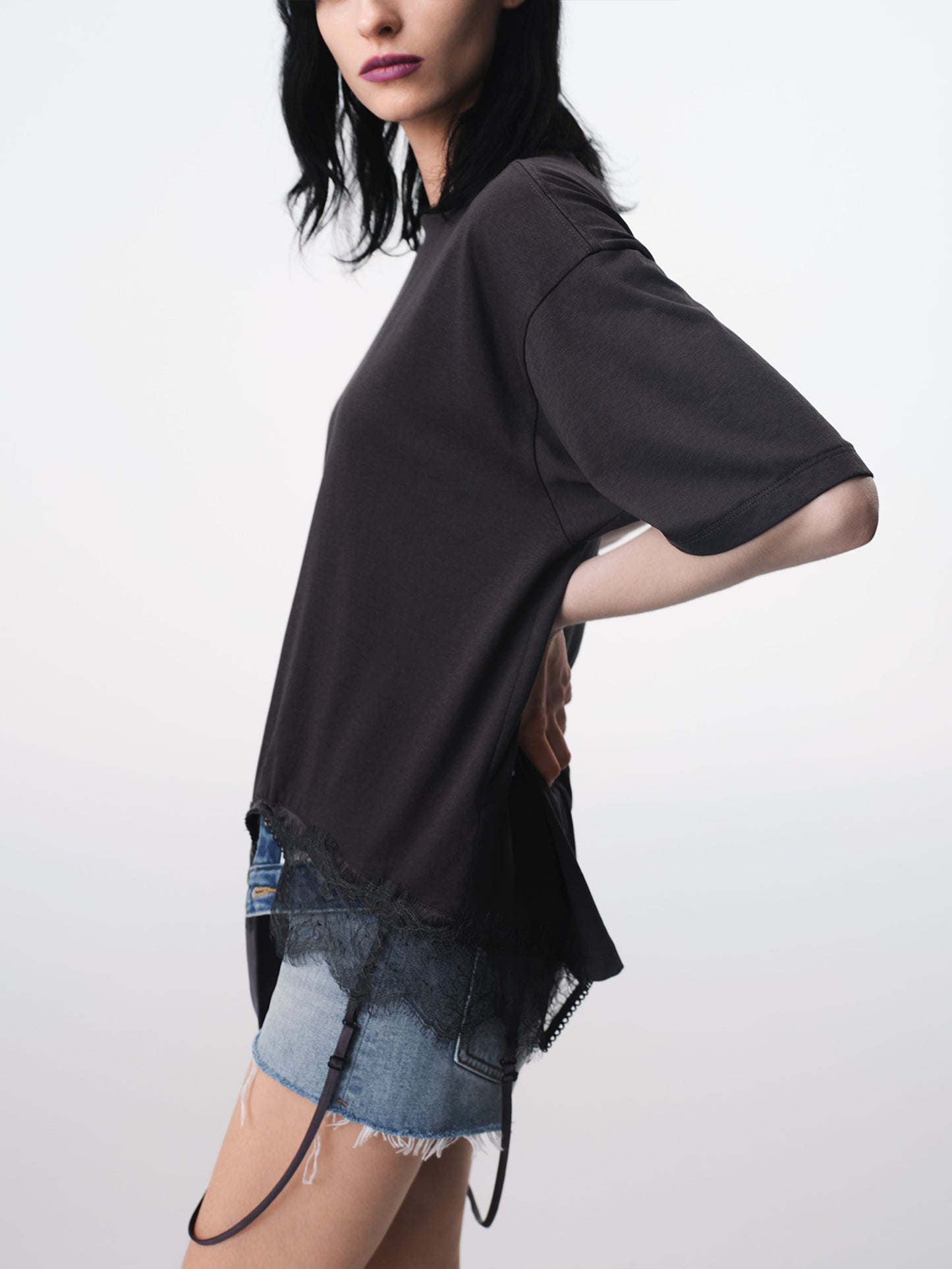 Mist Grey Deconstructed Slip Top-TRINITE Studio-APOC STORE