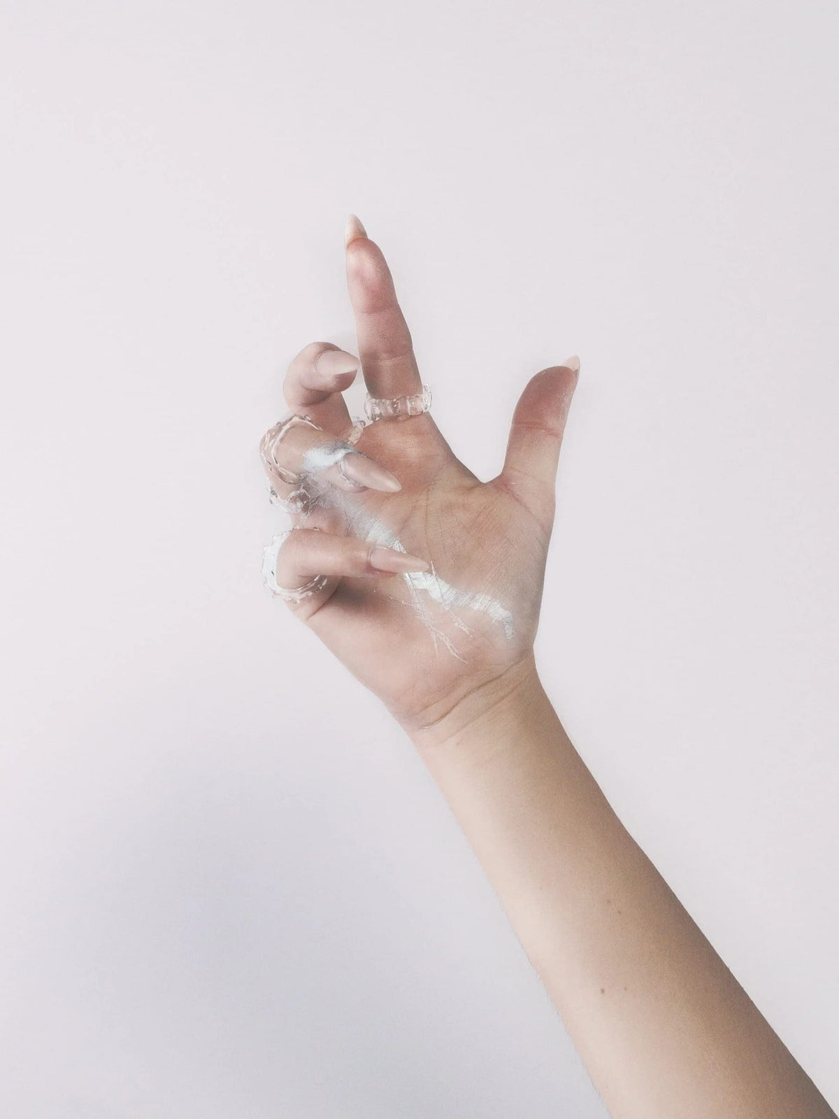 Textured Stacking Glass Rings 0124-Rain and Rivers-APOC STORE