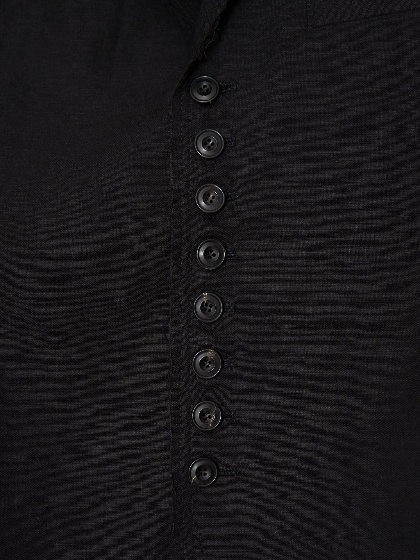 Glitched Summer Sleeve Tailored Jacket 001 _ Black-Taekh-APOC STORE