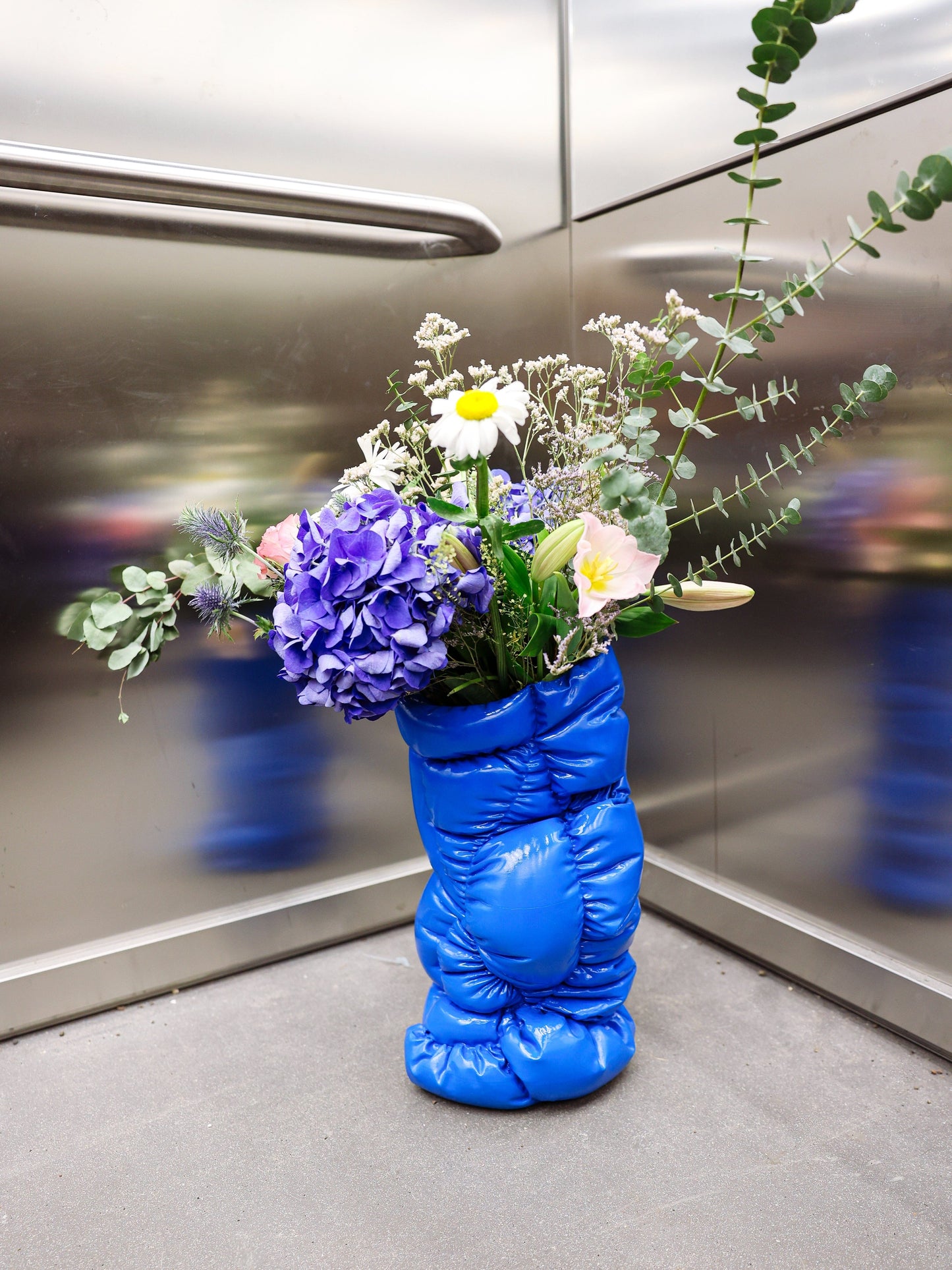 Puffer Vase II Blue - Small-Gast Studio-APOC STORE
