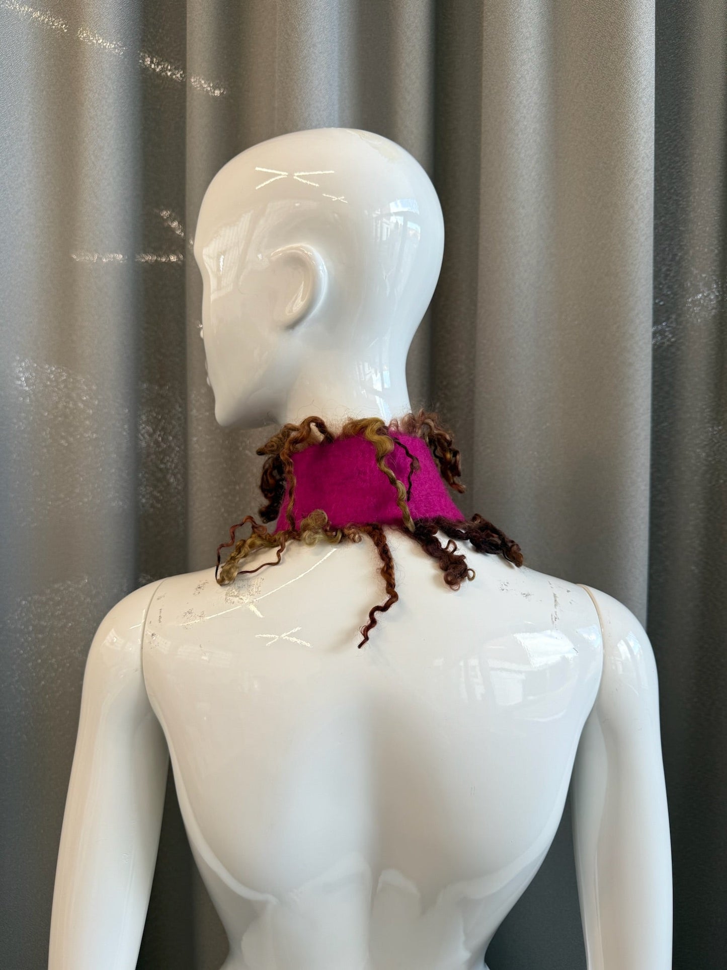 Felted Collar pink-TATi-APOC STORE