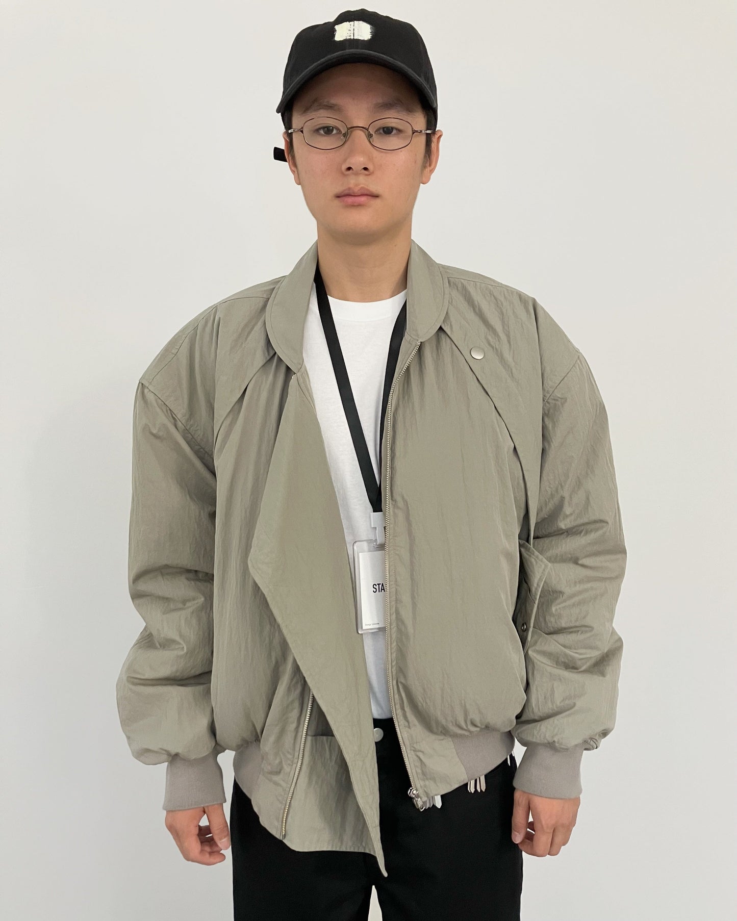 HIDDEN POCKET BLOUSON KHAKI GRAY-EGNARTS-APOC STORE