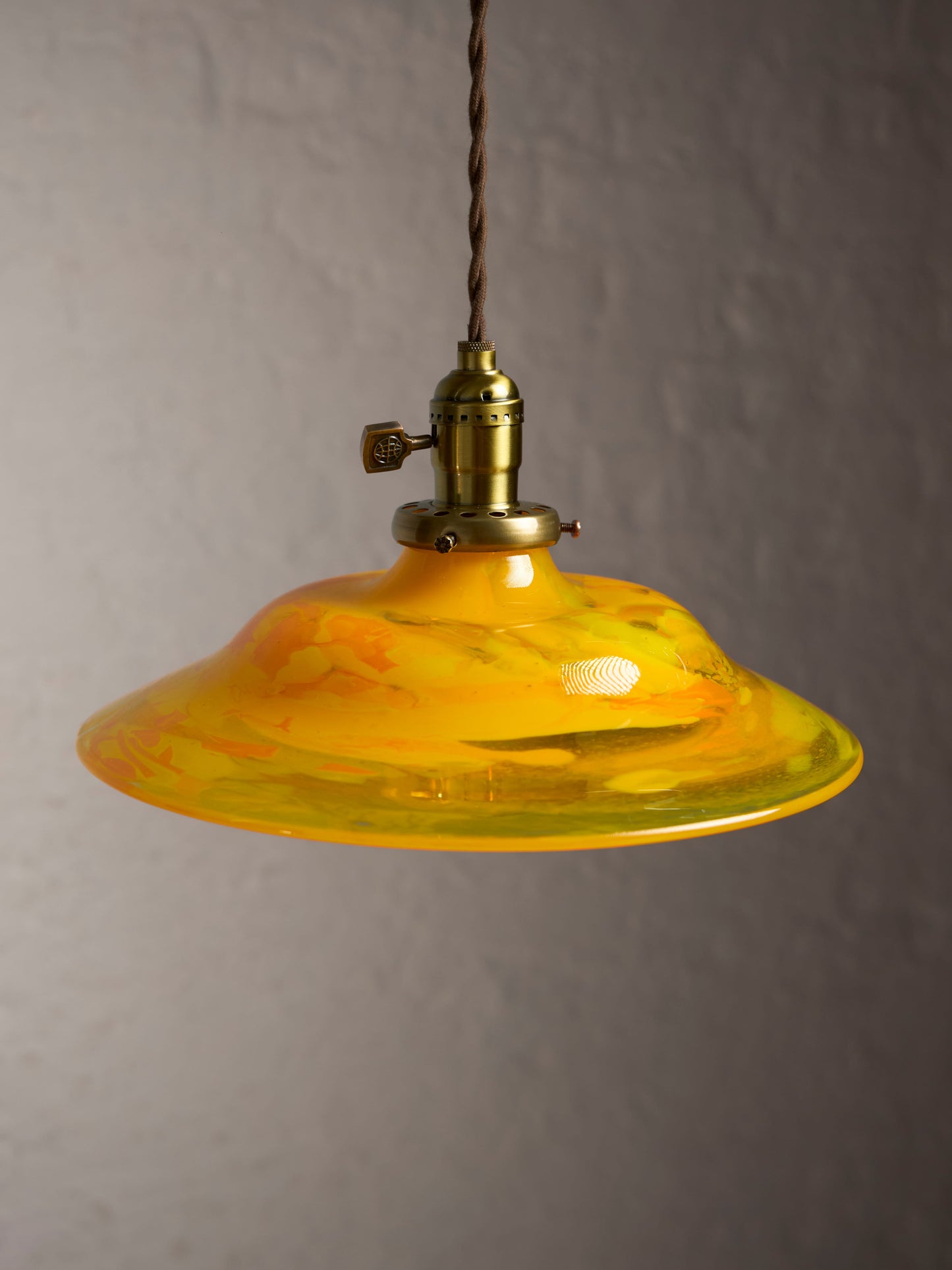 Pendant Lampshade (Yellow)-Leo Kaspar-APOC STORE