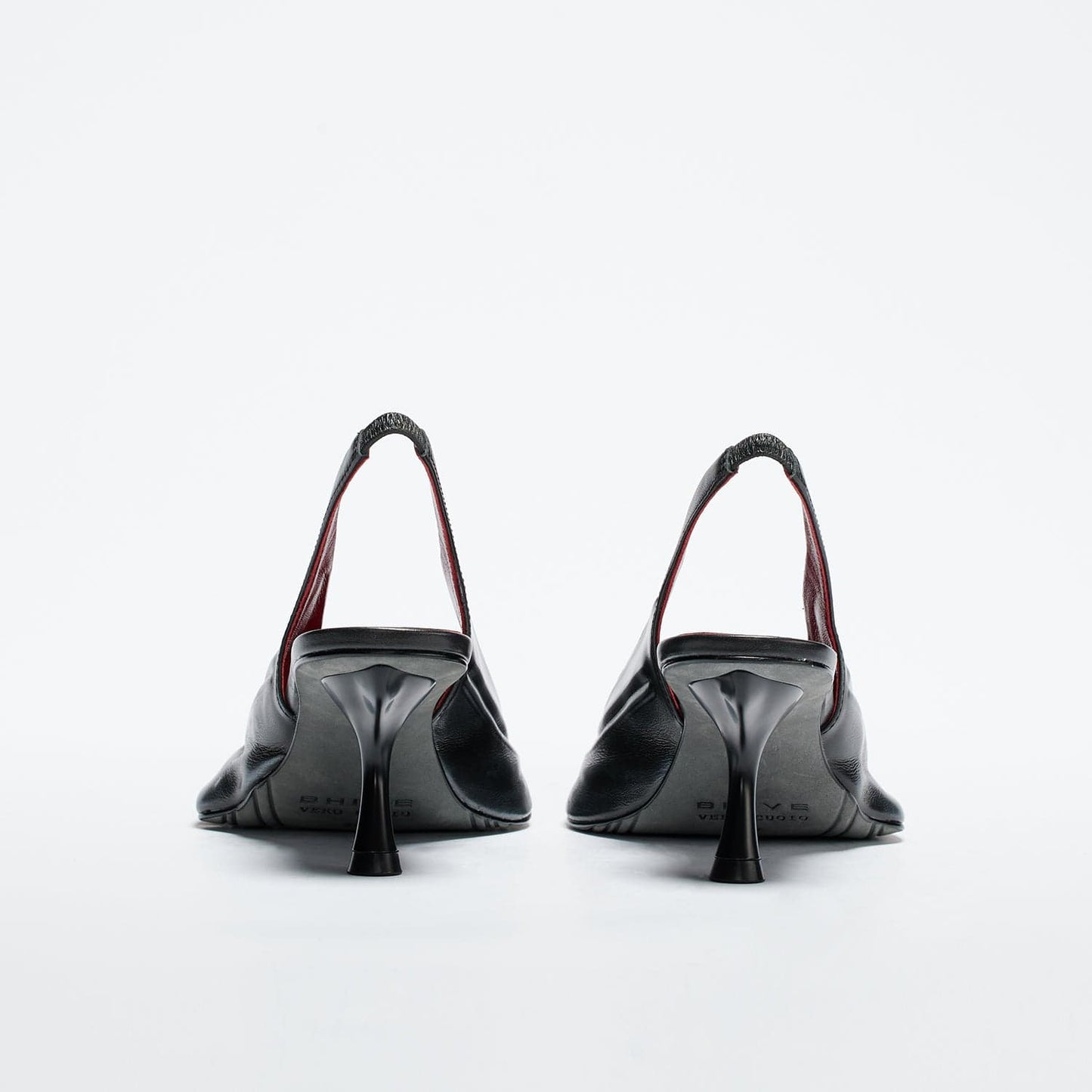 Slingback Mules - Smooth Black-BHIVE-APOC STORE