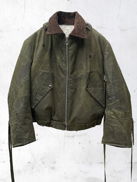 PATCHWORK BOMBER JACKET VERT – APOC STORE