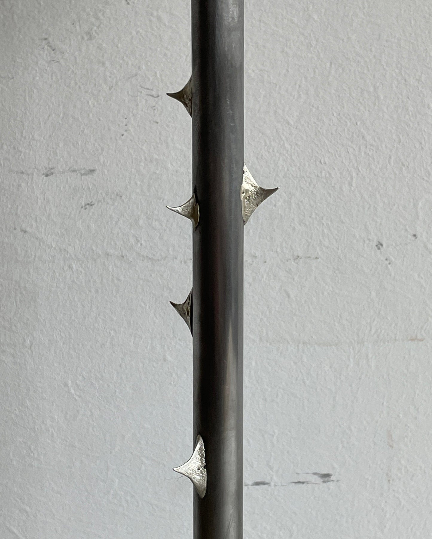 TABLETOP CANDLESTICK WITH THORNS (ROUND BASE)-Louie Isaaman-Jones-APOC STORE