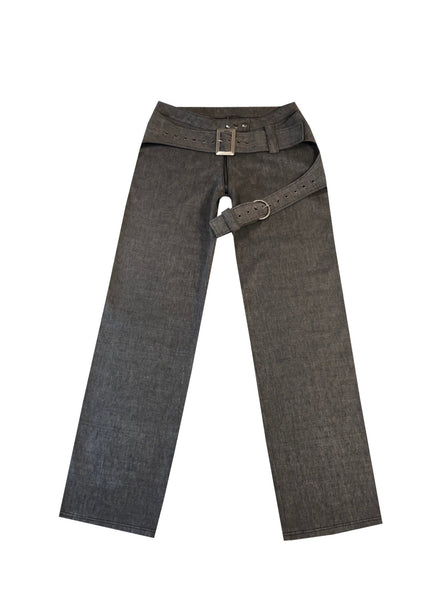ユカピンバカラ　1916年「Moliere 11140 」Ｈ17cm×2脚 merritt meacham M16 DOUBLE BELT BOTTOM CHARCOAL – APOC STORE