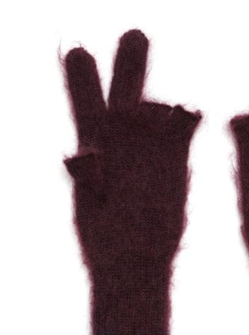Peace Mohair Gloves Purple-Cognomen-APOC STORE